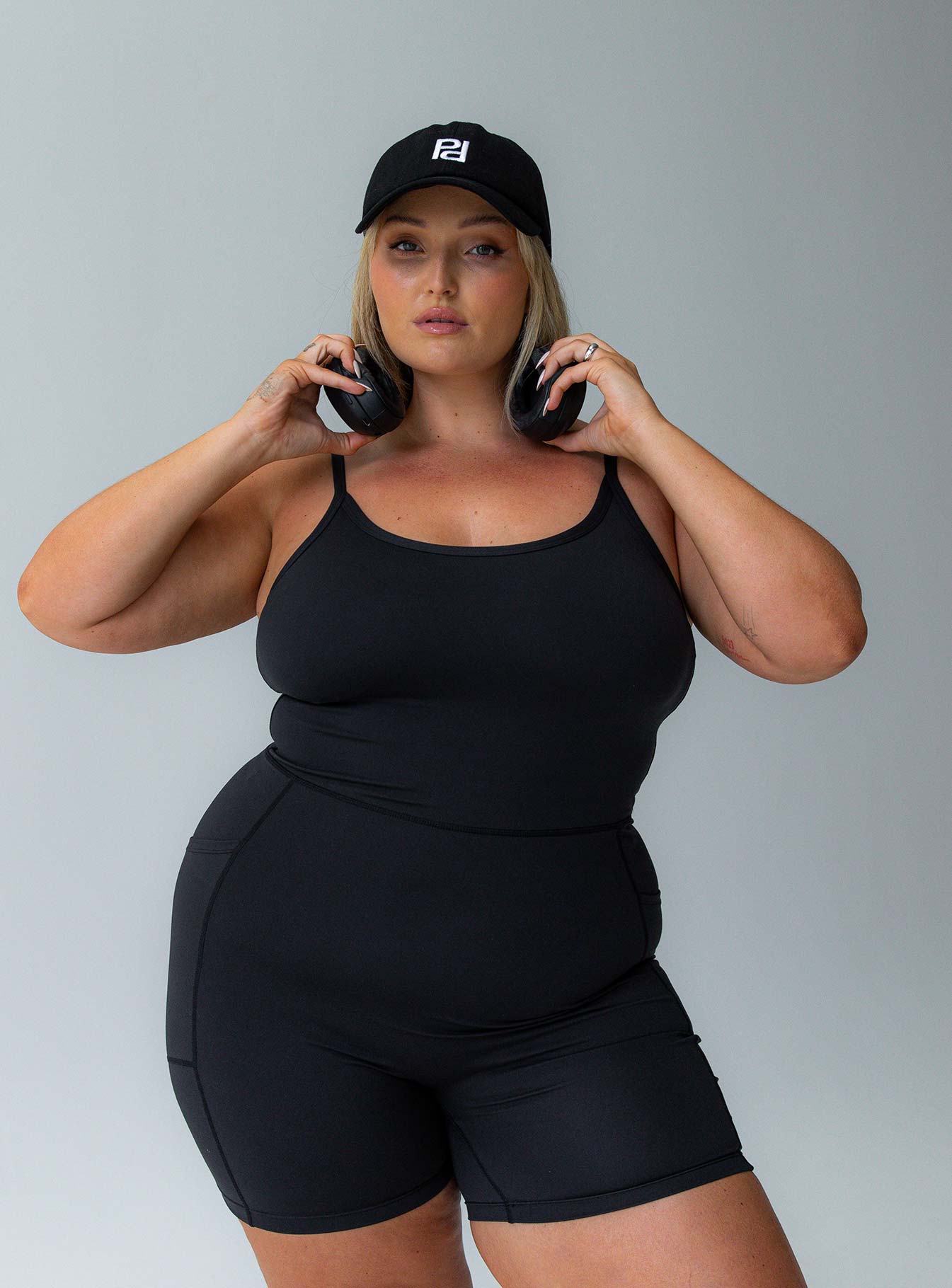Alternative view of Feel Good Contour Activewear Catsuit Black Curve