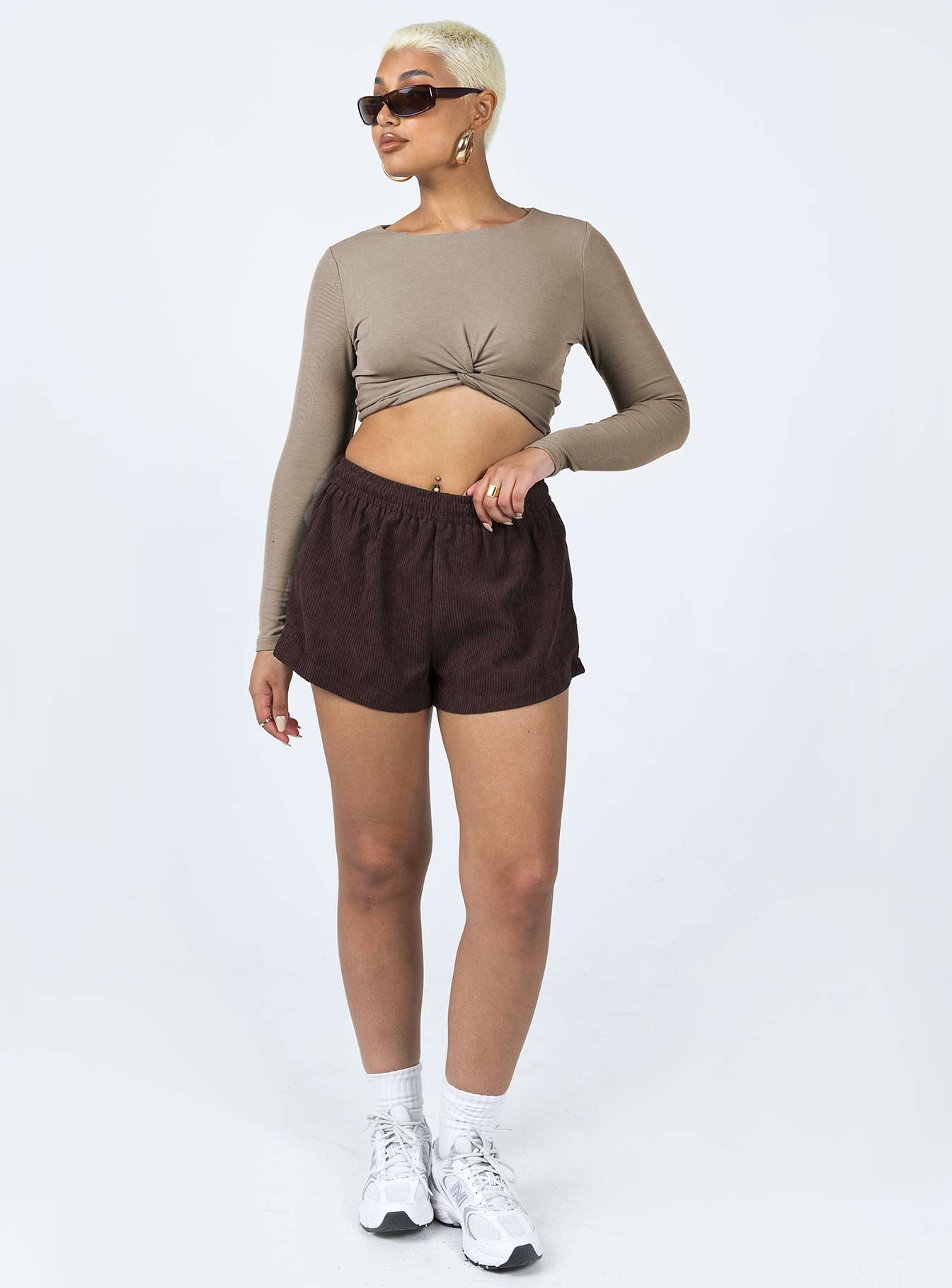 Alternative view of Beach House Shorts Cord Brown