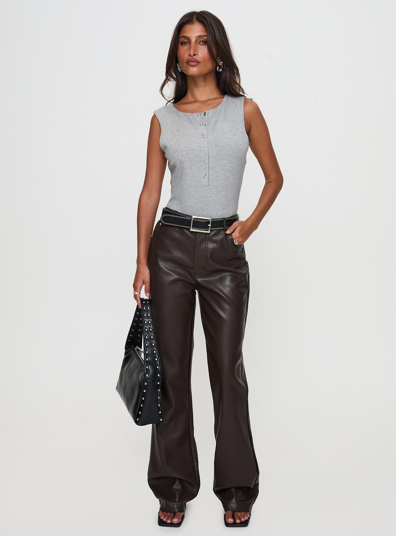 Alternative view of Nolene Low Rise Pants Chocolate