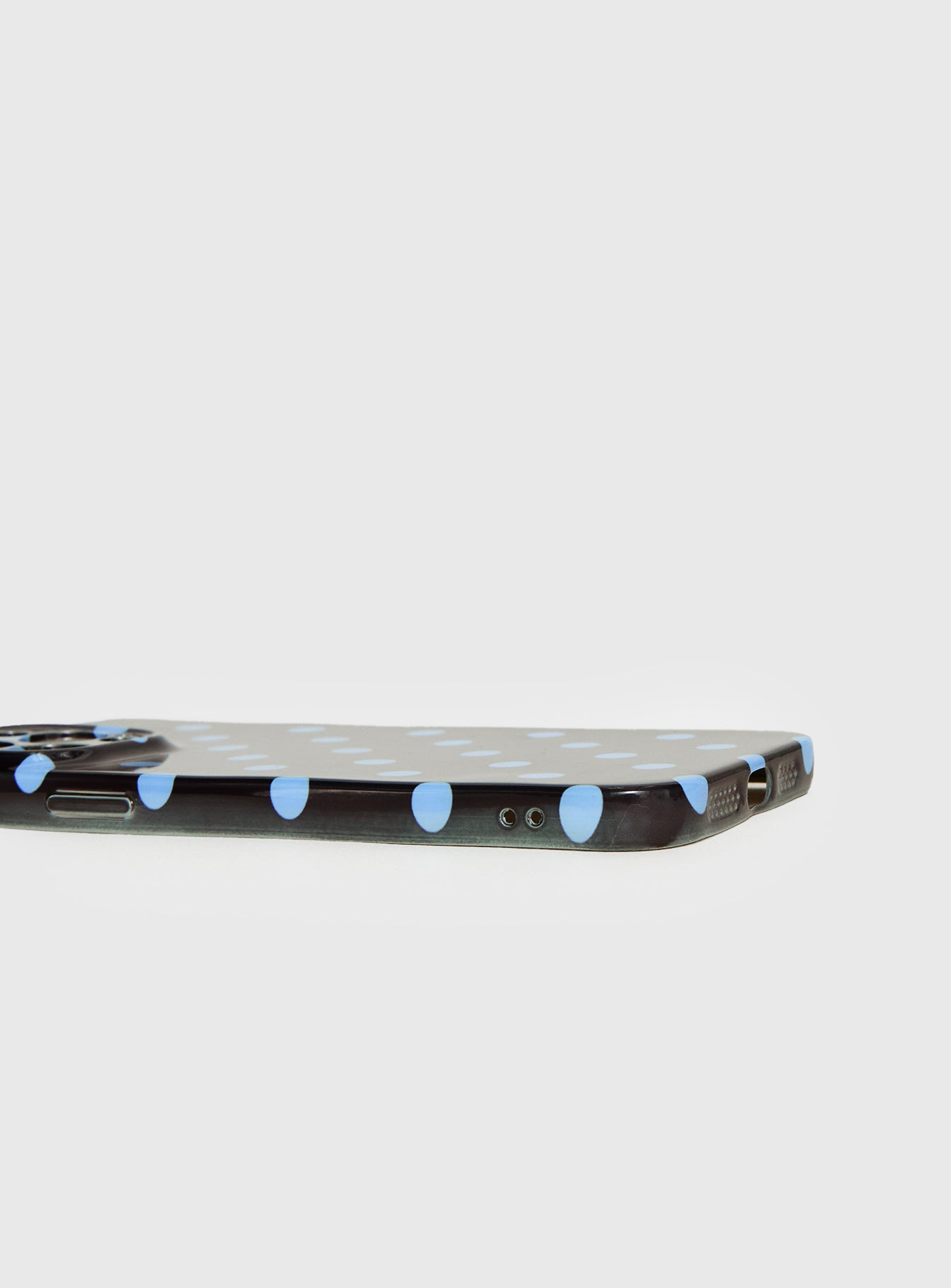 Alternative view of Ferrera Iphone Case Black / Blue Polka