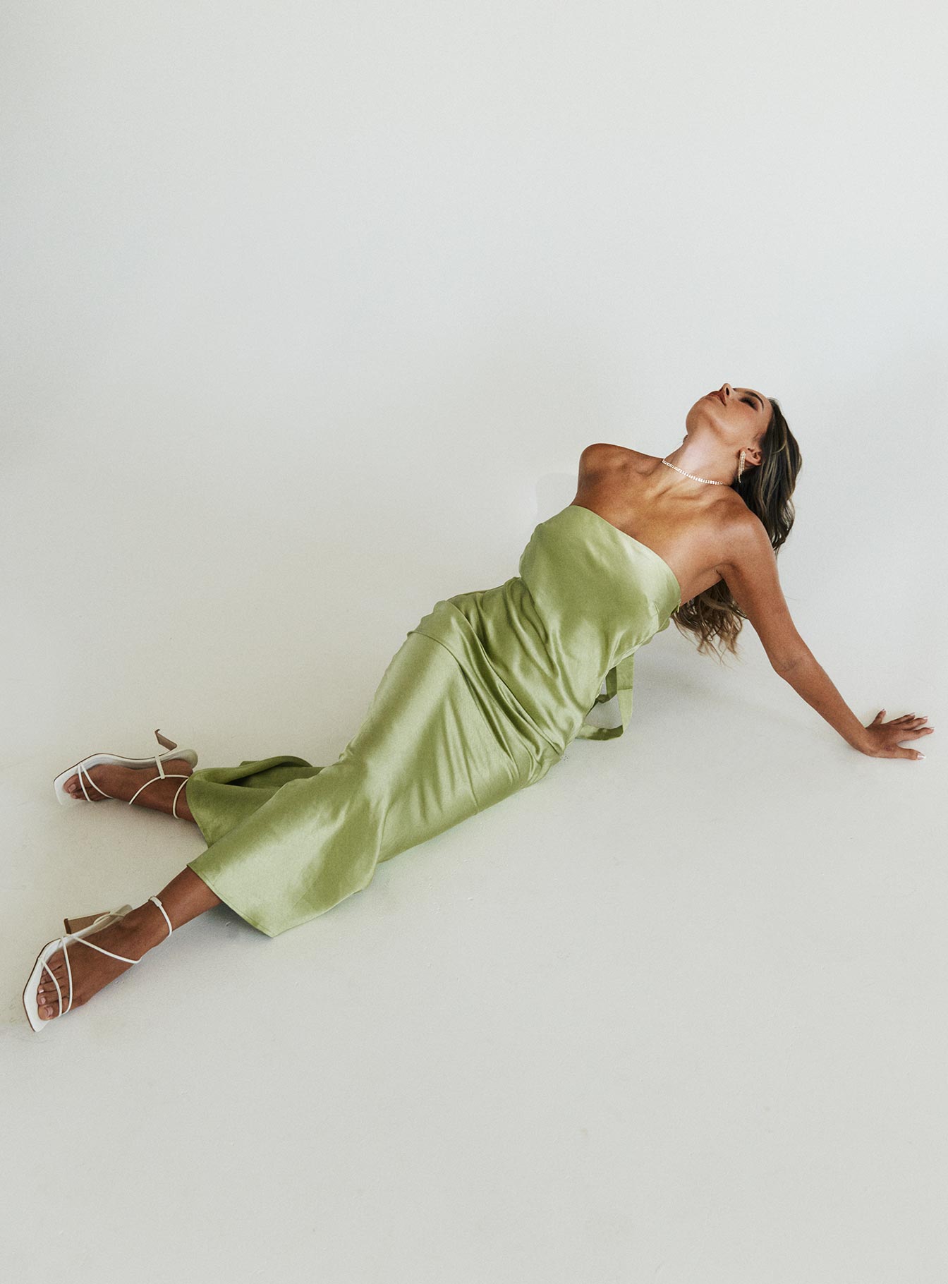 Haley Maxi Dress Green - Image 4