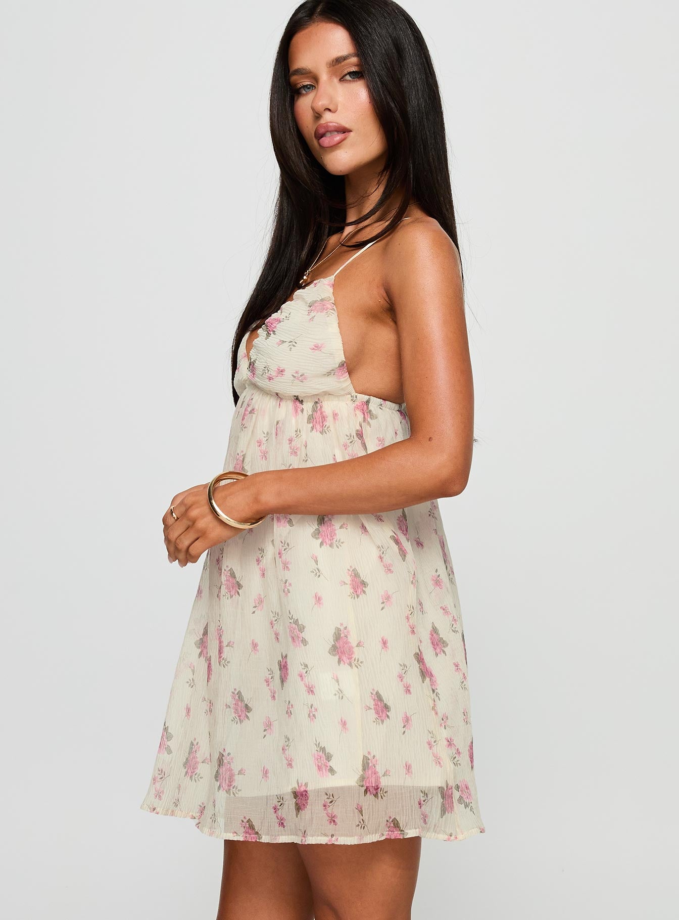Matea Mini Dress Multi Floral - Image 3