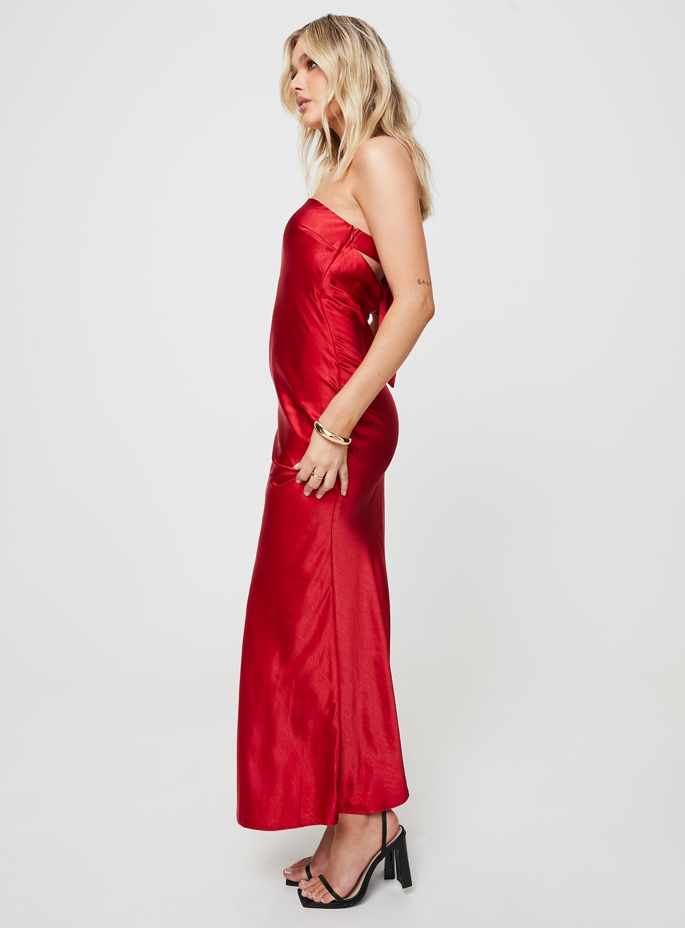 Haley Maxi Dress Red - Image 4