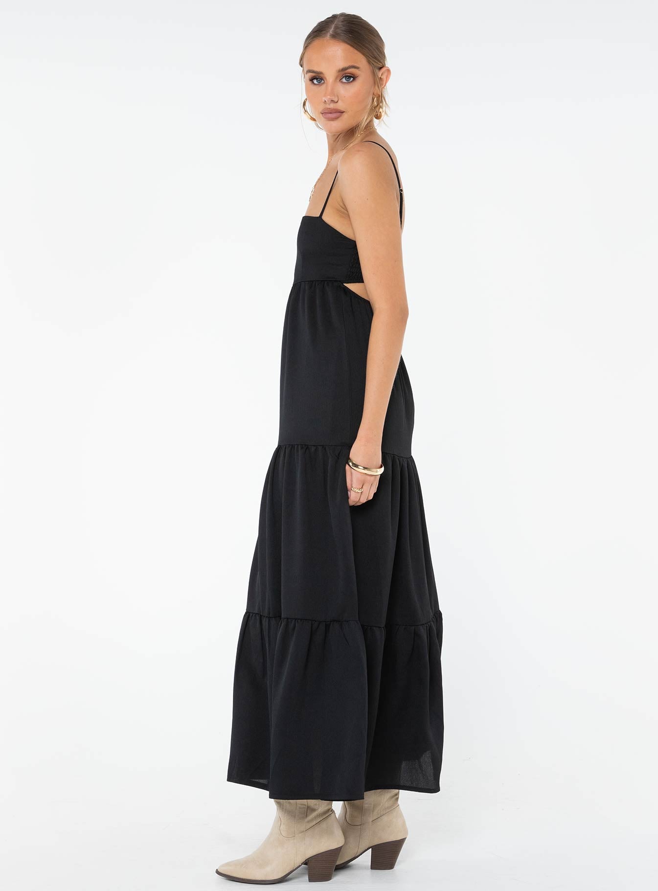 Dunster Maxi Dress Black - Image 4
