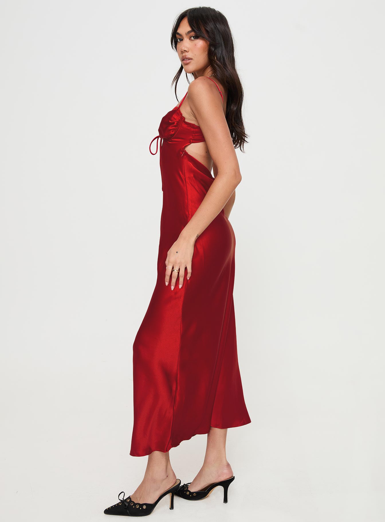 Monument Maxi Dress Red - Image 4