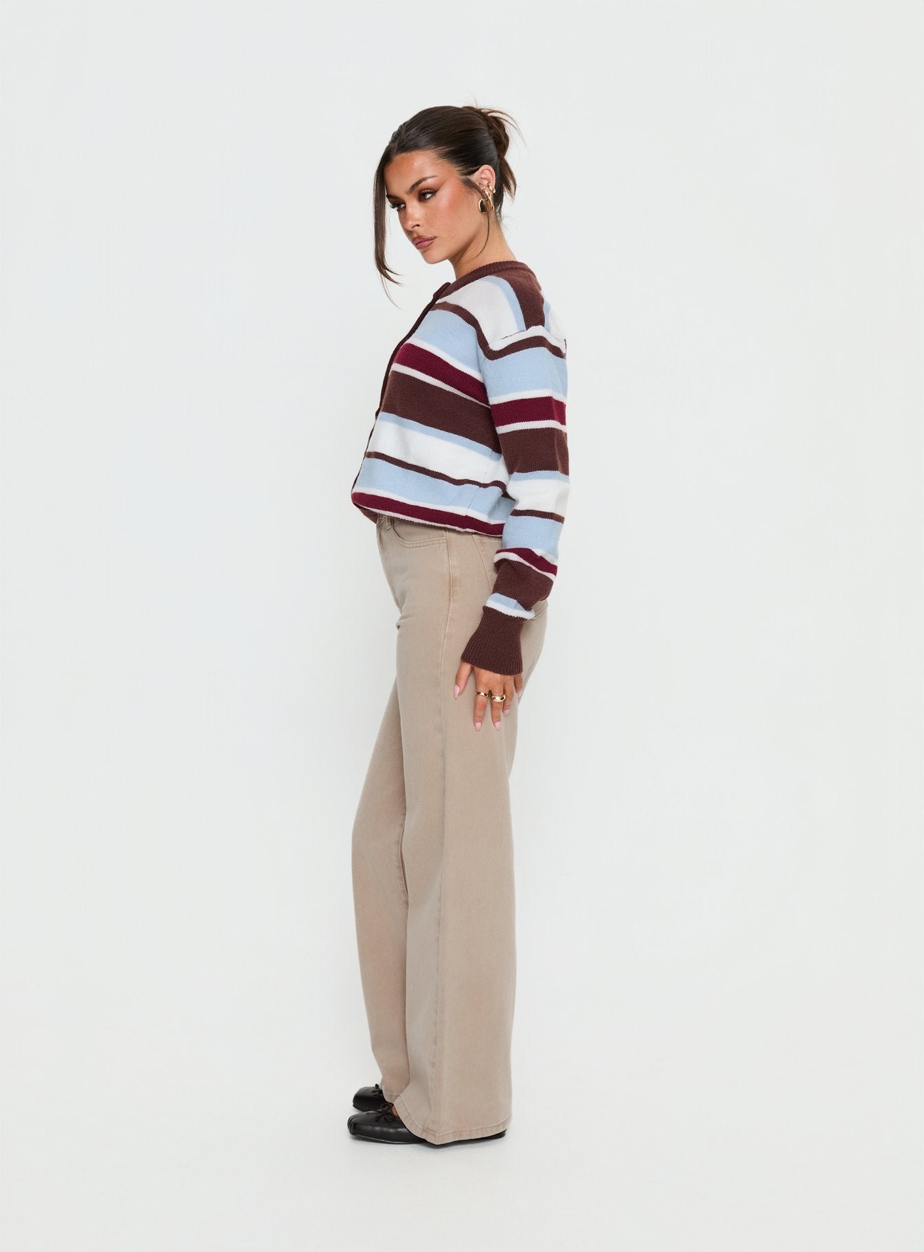 Nicolo High Rise Straight Leg Jeans Concrete - Image 3