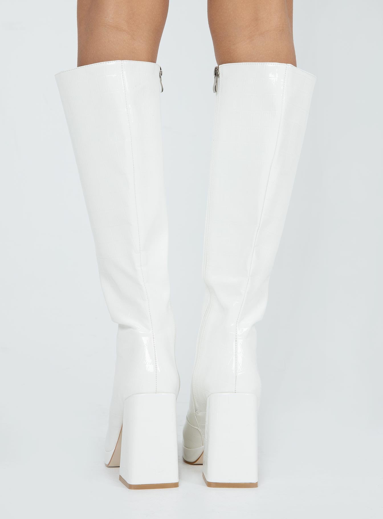 Montgomery Boot White Croc - Image 5