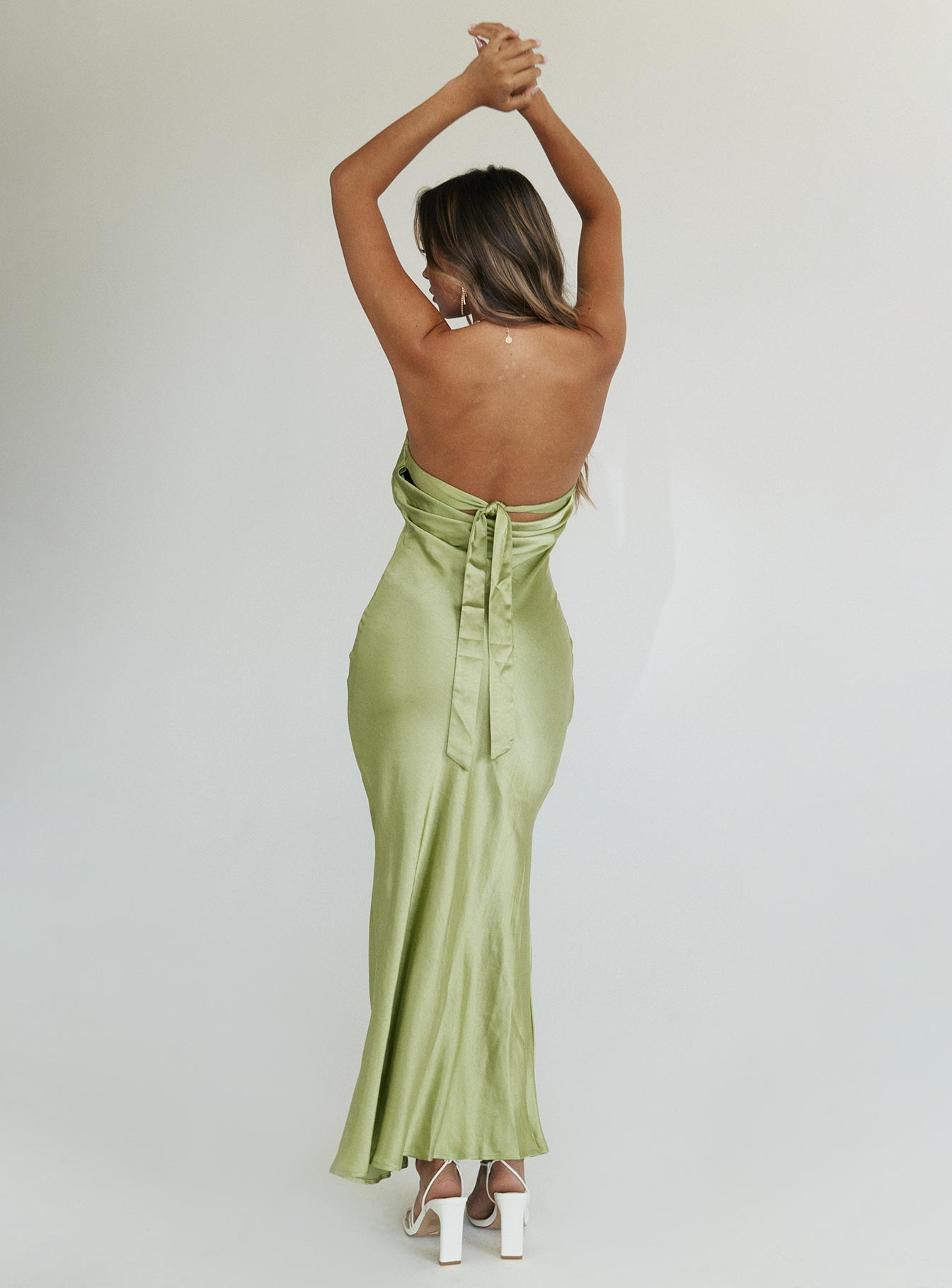 Haley Maxi Dress Green - Image 5