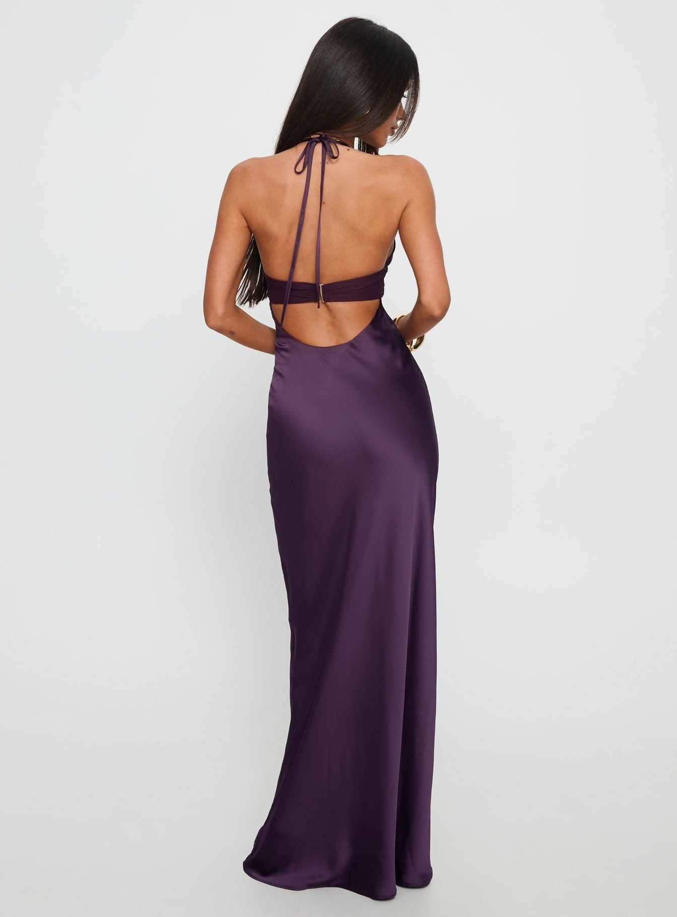 Odyssa Halter Maxi Dress Purple - Image 4