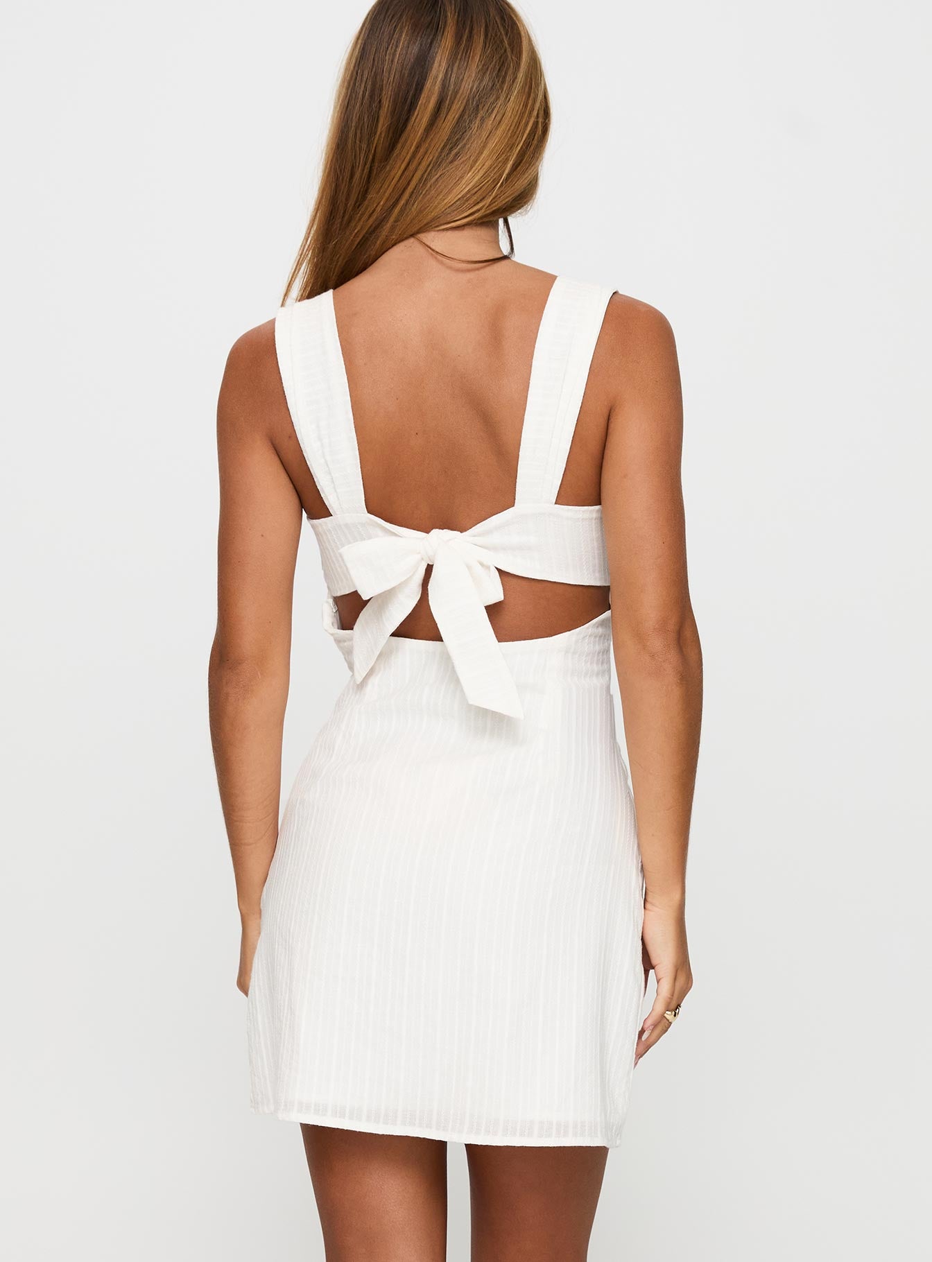 Anyone But You Mini Dress White - Image 5