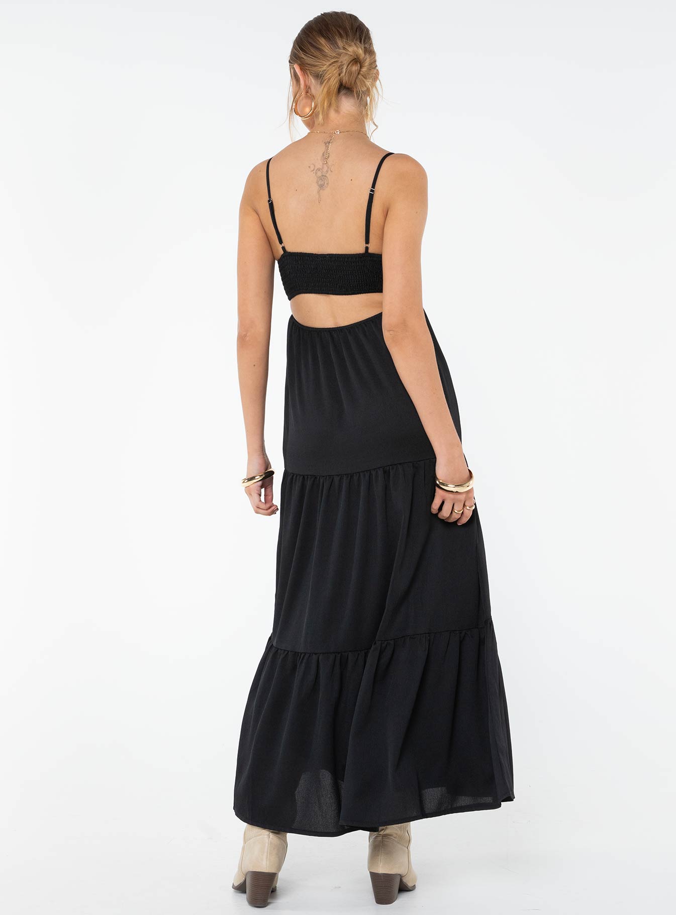 Dunster Maxi Dress Black - Image 5