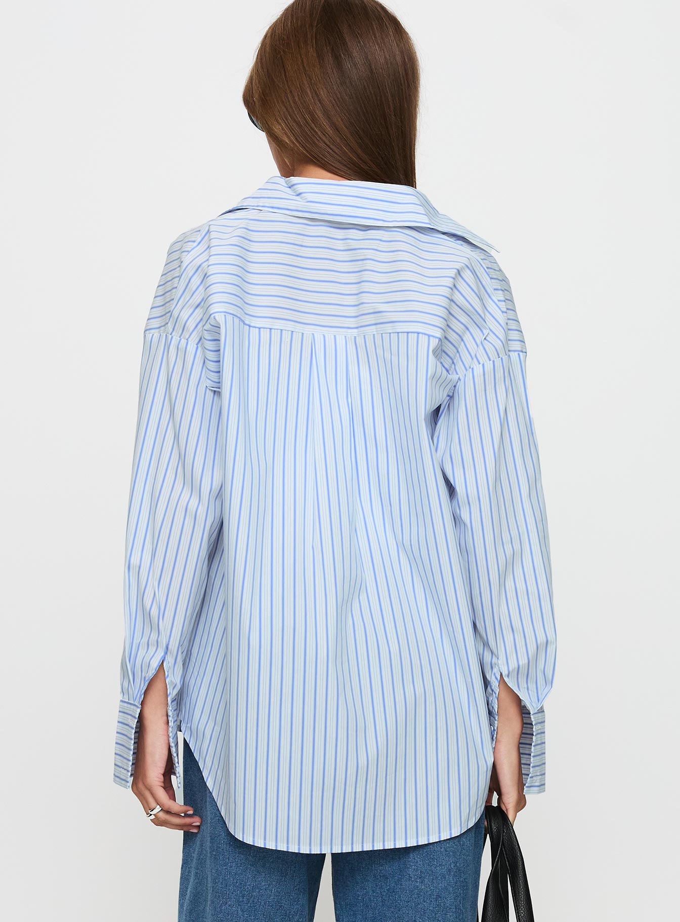 Mallin Shirt Blue / White Stripe - Image 5