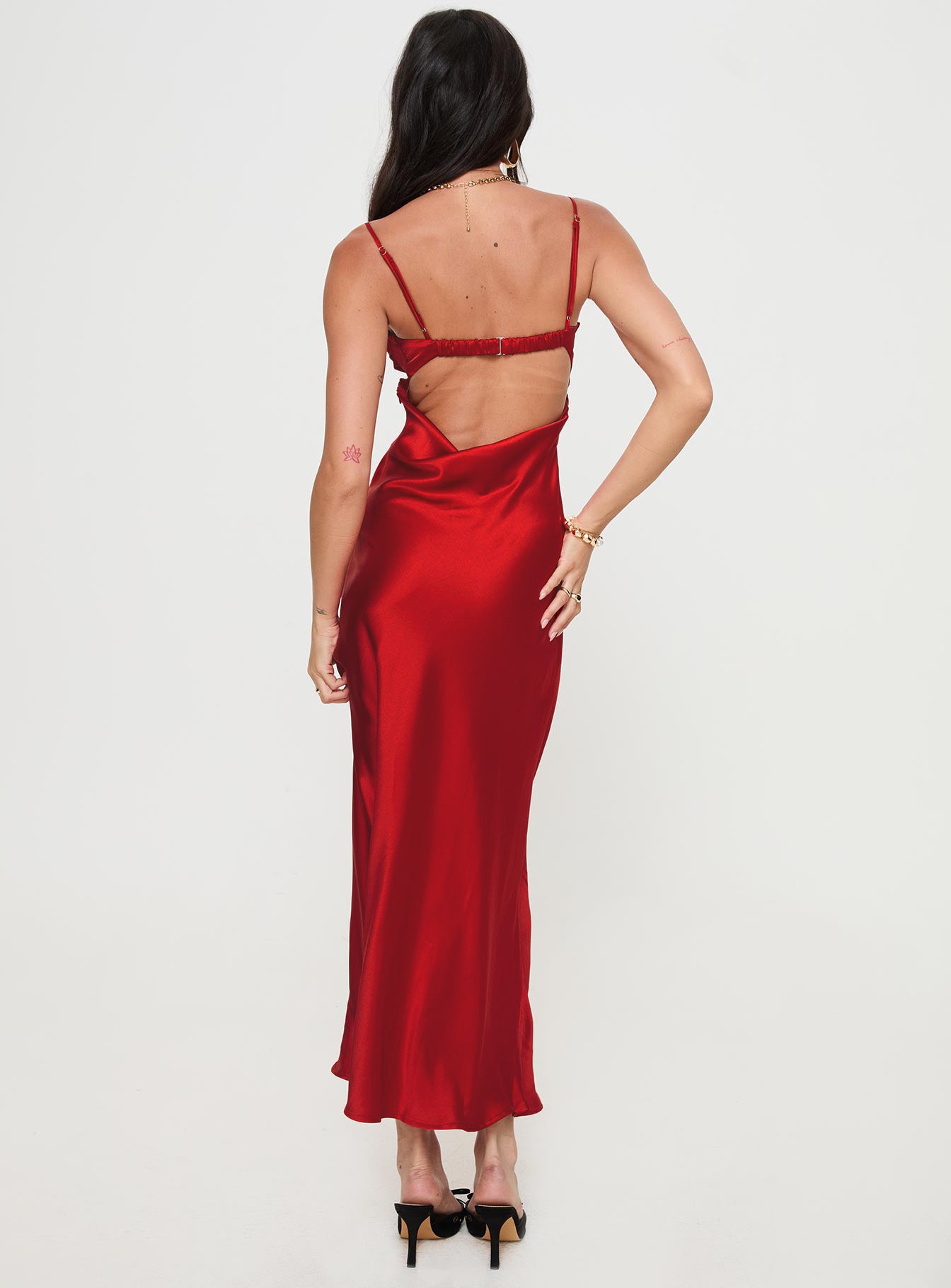 Monument Maxi Dress Red - Image 5