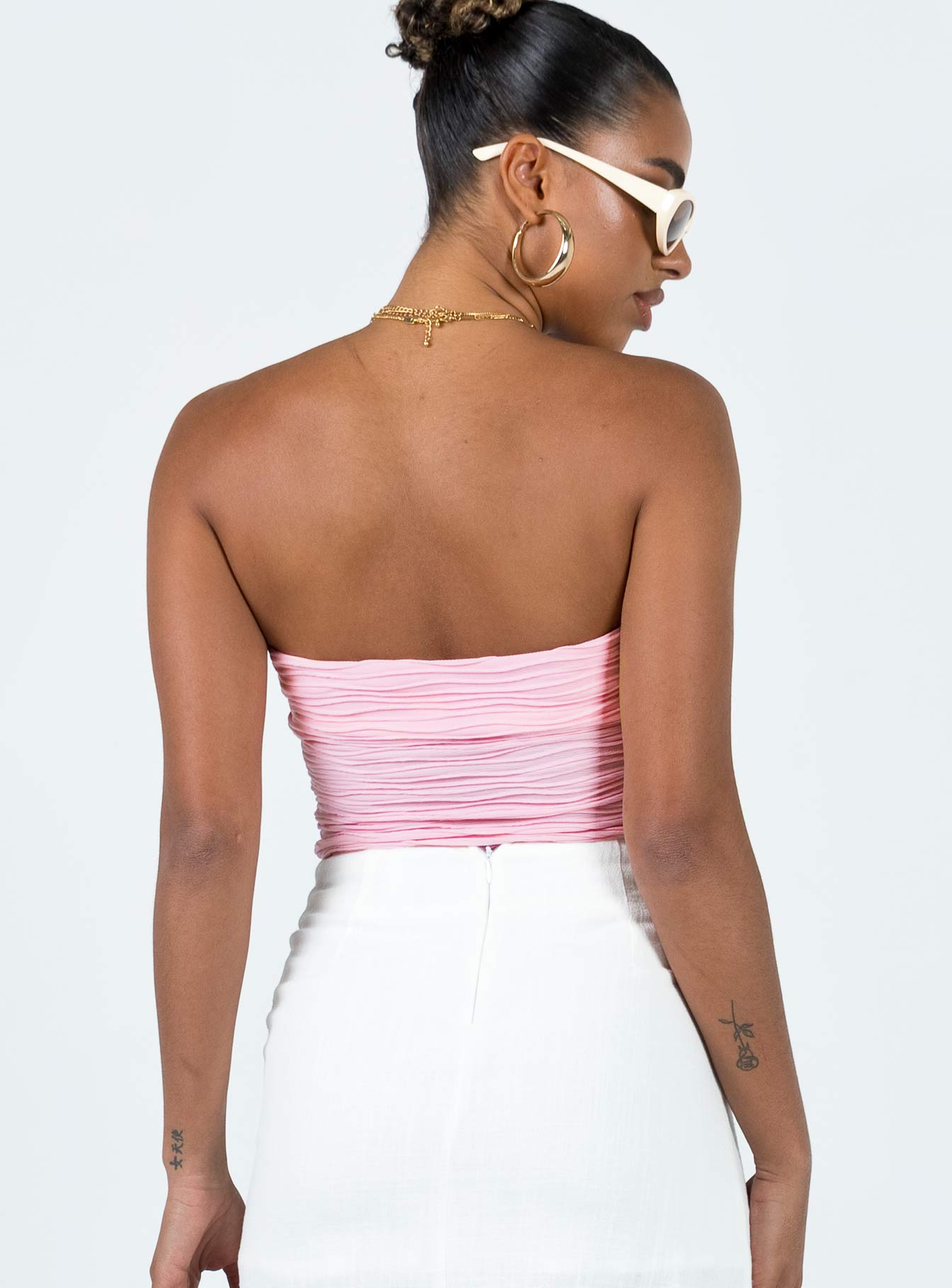 Makena Strapless Bodysuit Pink - Image 5
