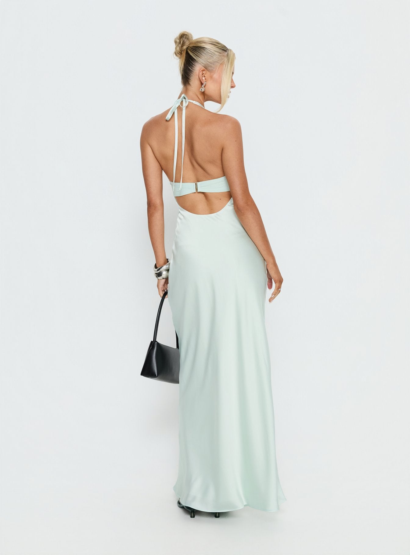 Odyssa Halter Maxi Dress Mint Green - Image 5