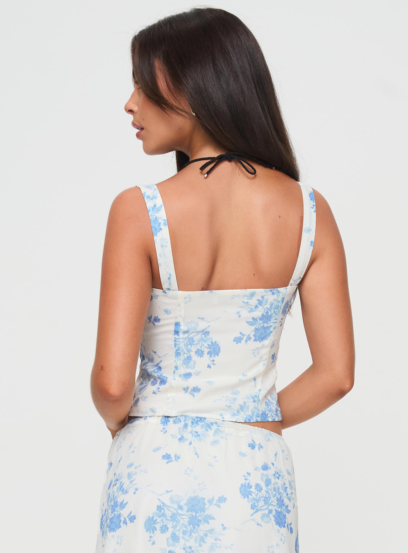 Modern Girl Top White / Blue - Image 5