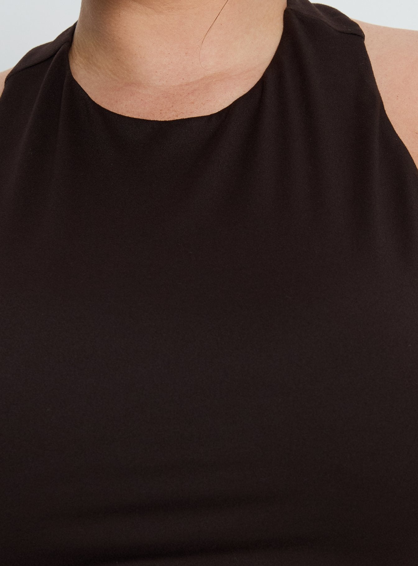 Harlene Back Detail Top Brown Curve - Image 5