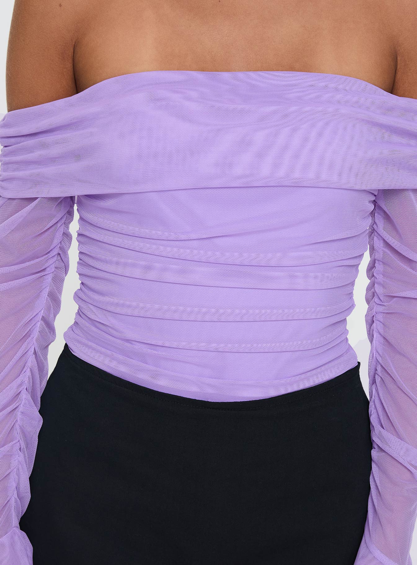 Feel A Way Off Shoulder Bodysuit Lilac - Image 5
