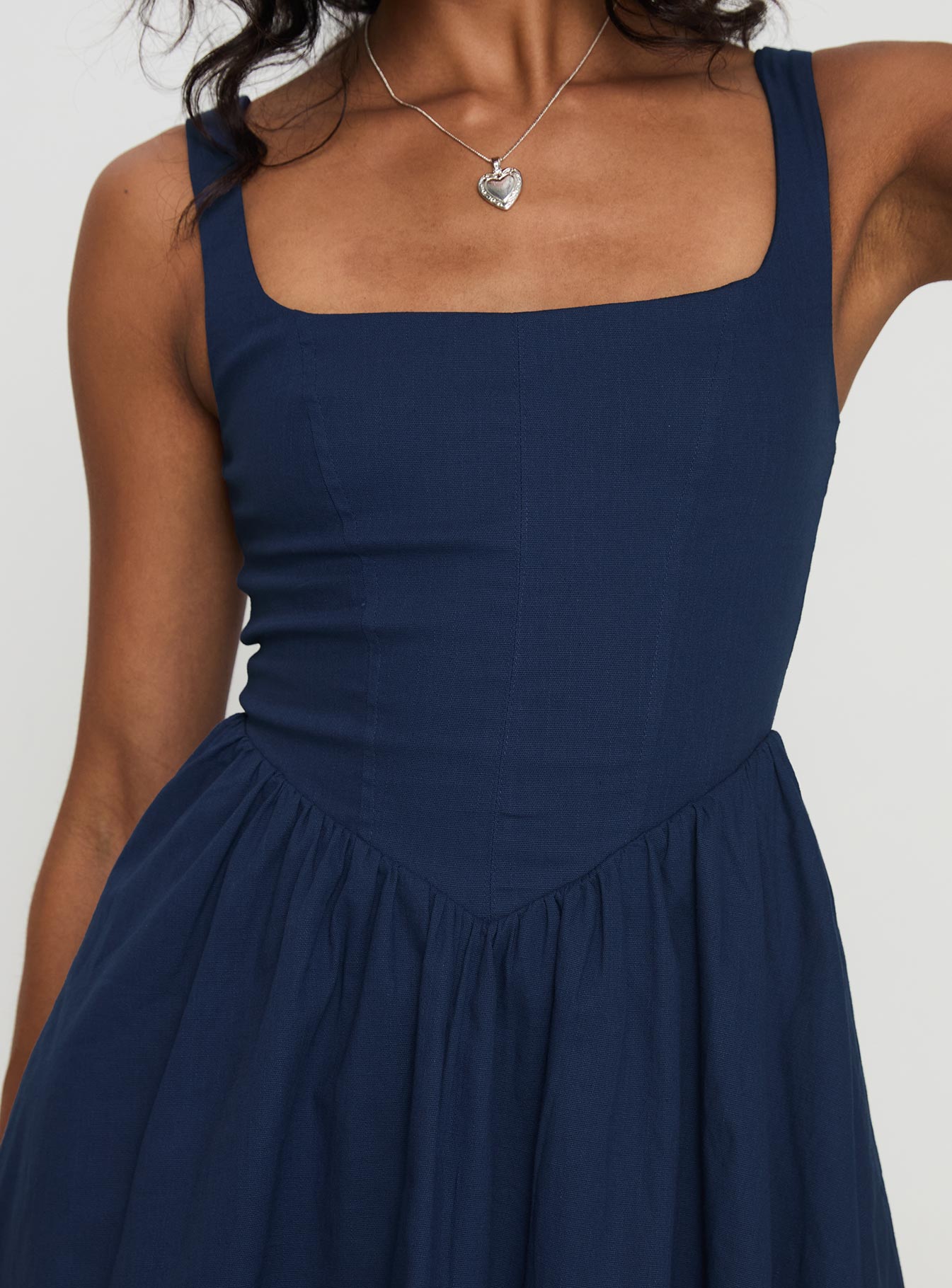 Martie Mini Dress Navy - Image 6
