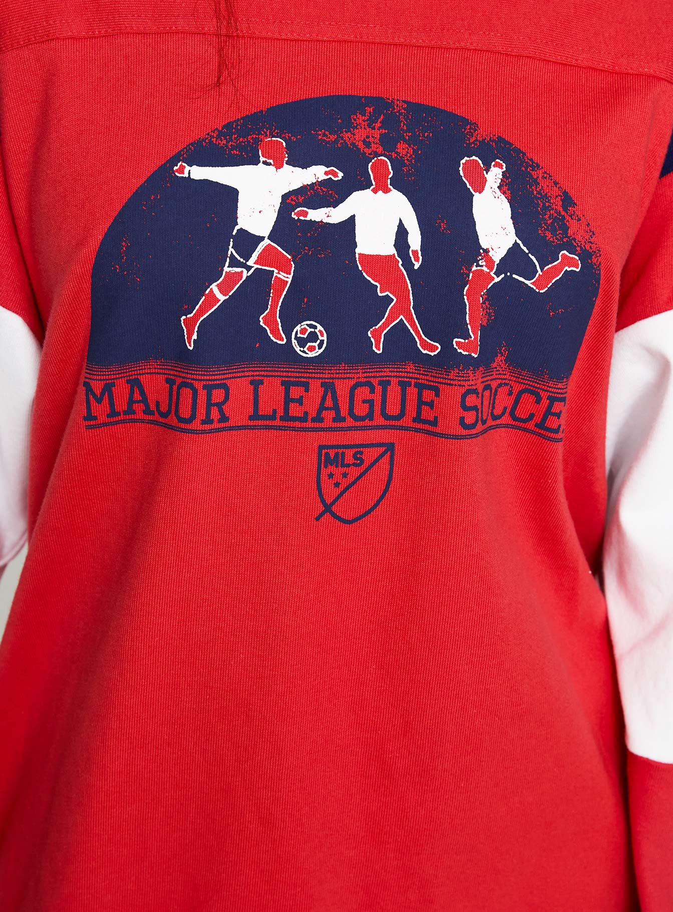 Mls 96 Retro Oversized Long Sleeve Top Red - Image 6