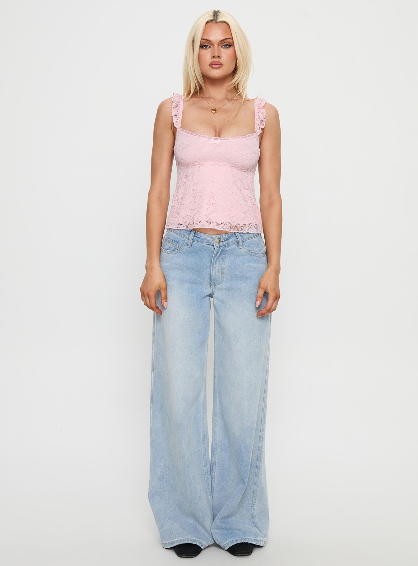 Madaleine Lace Top Pink - Image 7