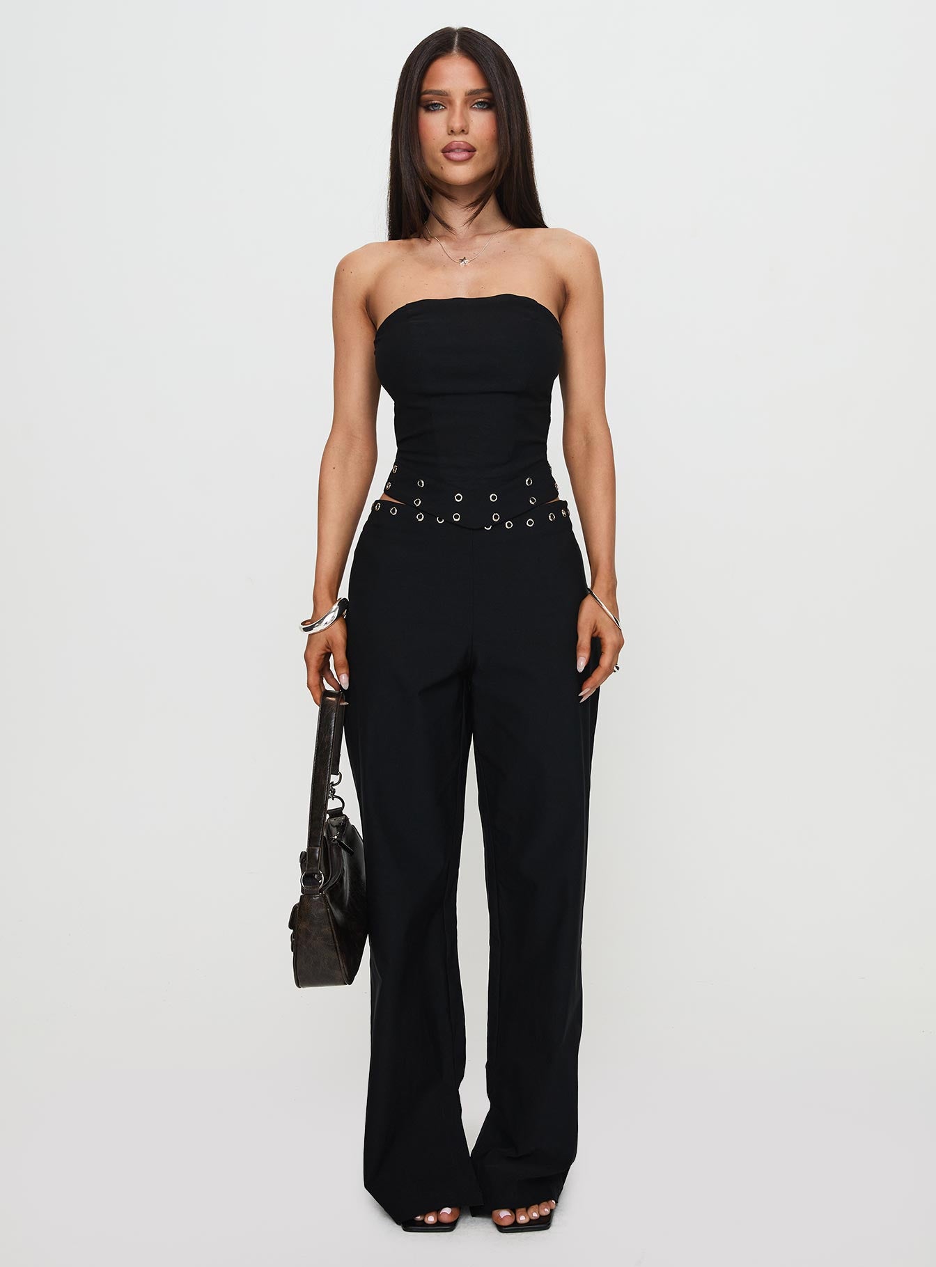 Passionette Strapless Top Black Petite - Image 3