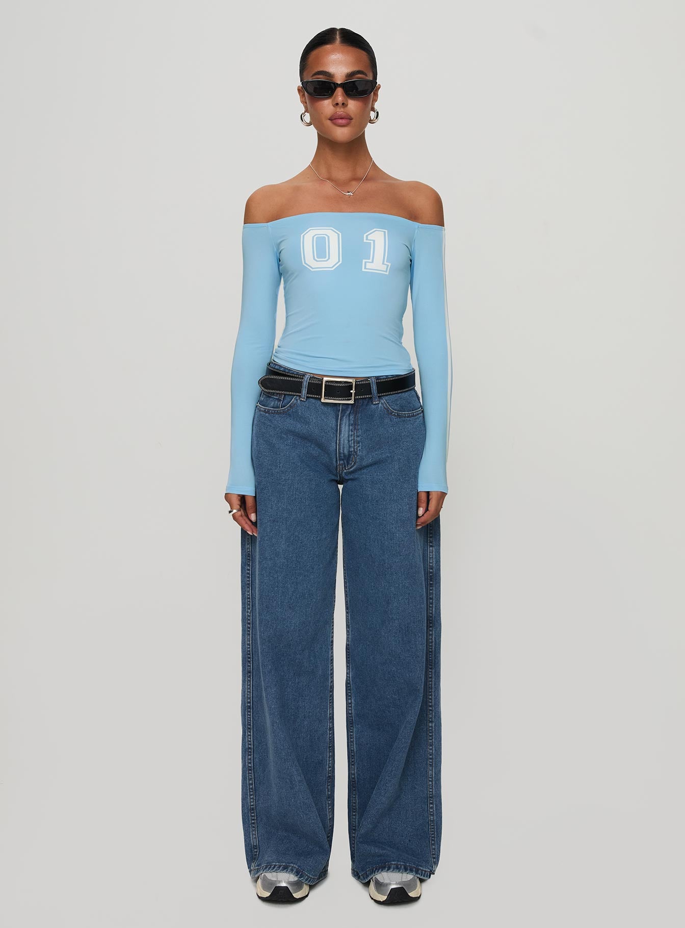 One And Only Long Sleeve Top Blue - Image 7