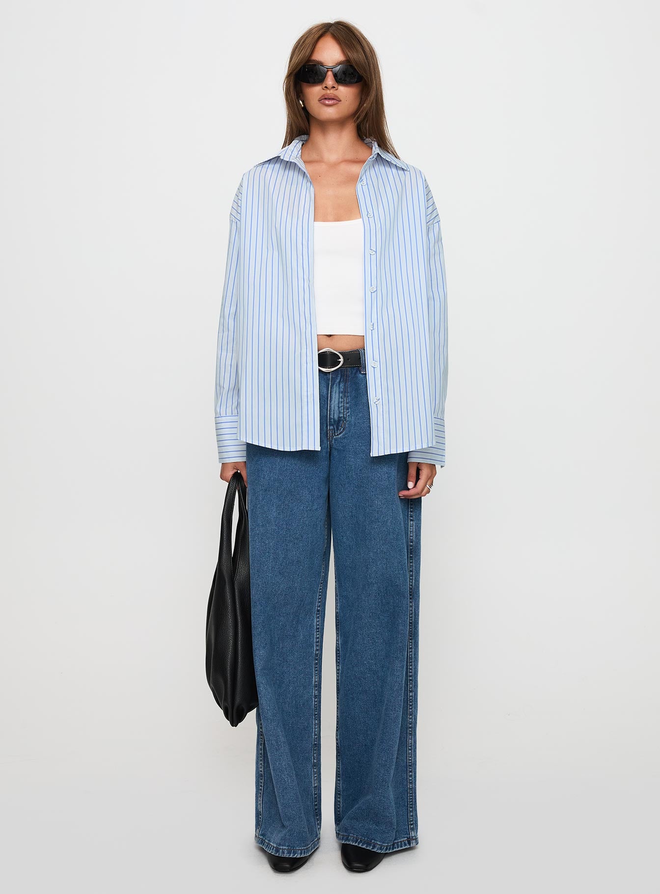 Mallin Shirt Blue / White Stripe - Image 7