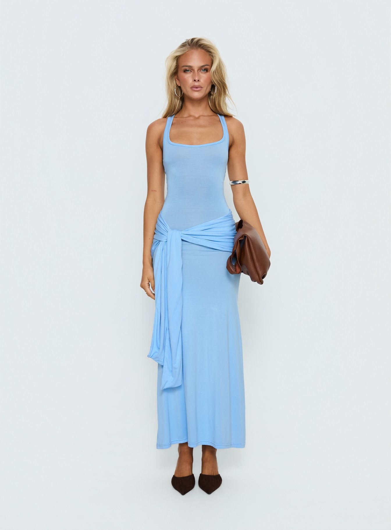 Madisa Racerback Maxi Dress Blue - Image 7