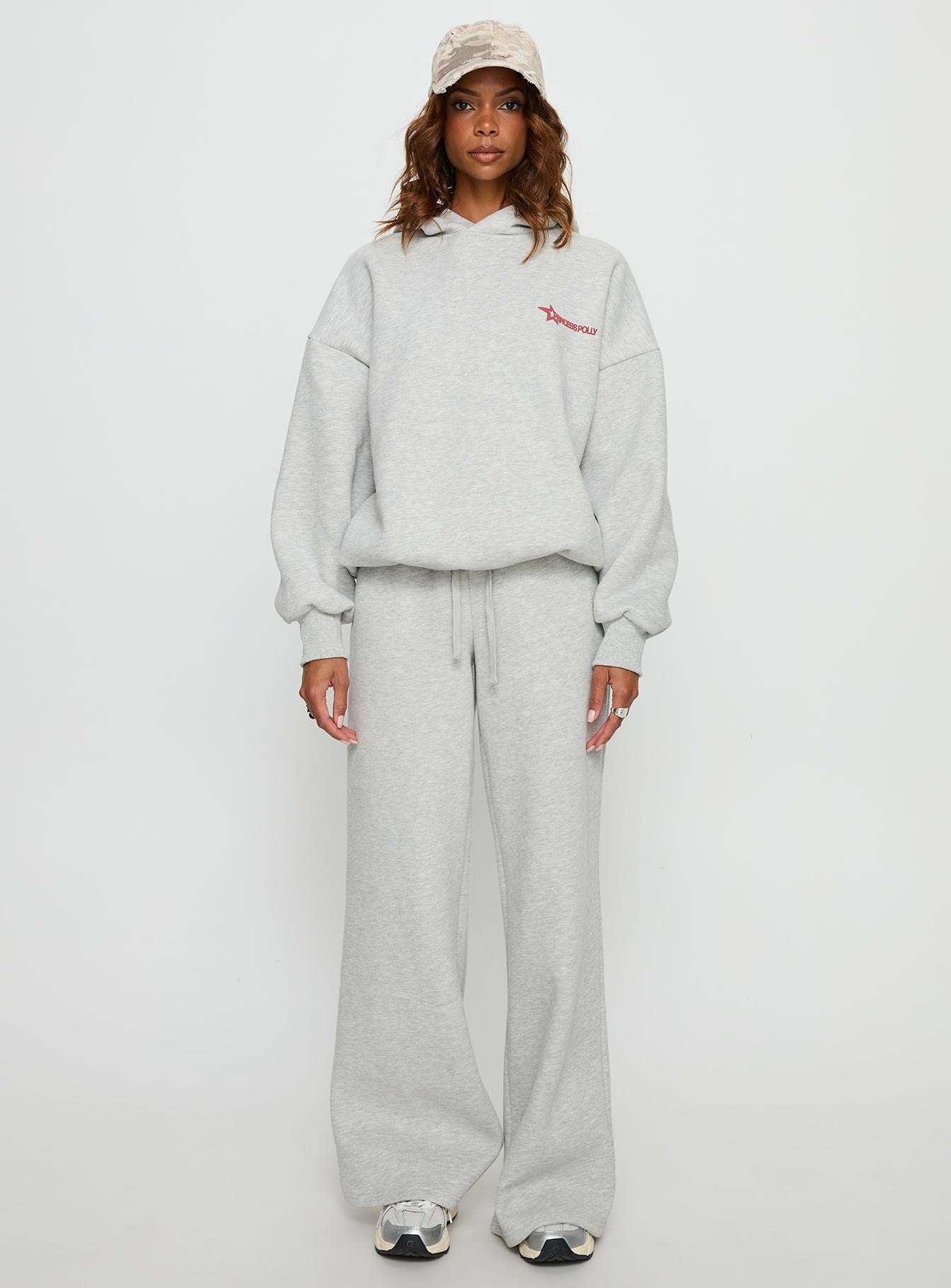 Princess Polly Stargirl Hoodie Grey Marle - Image 7