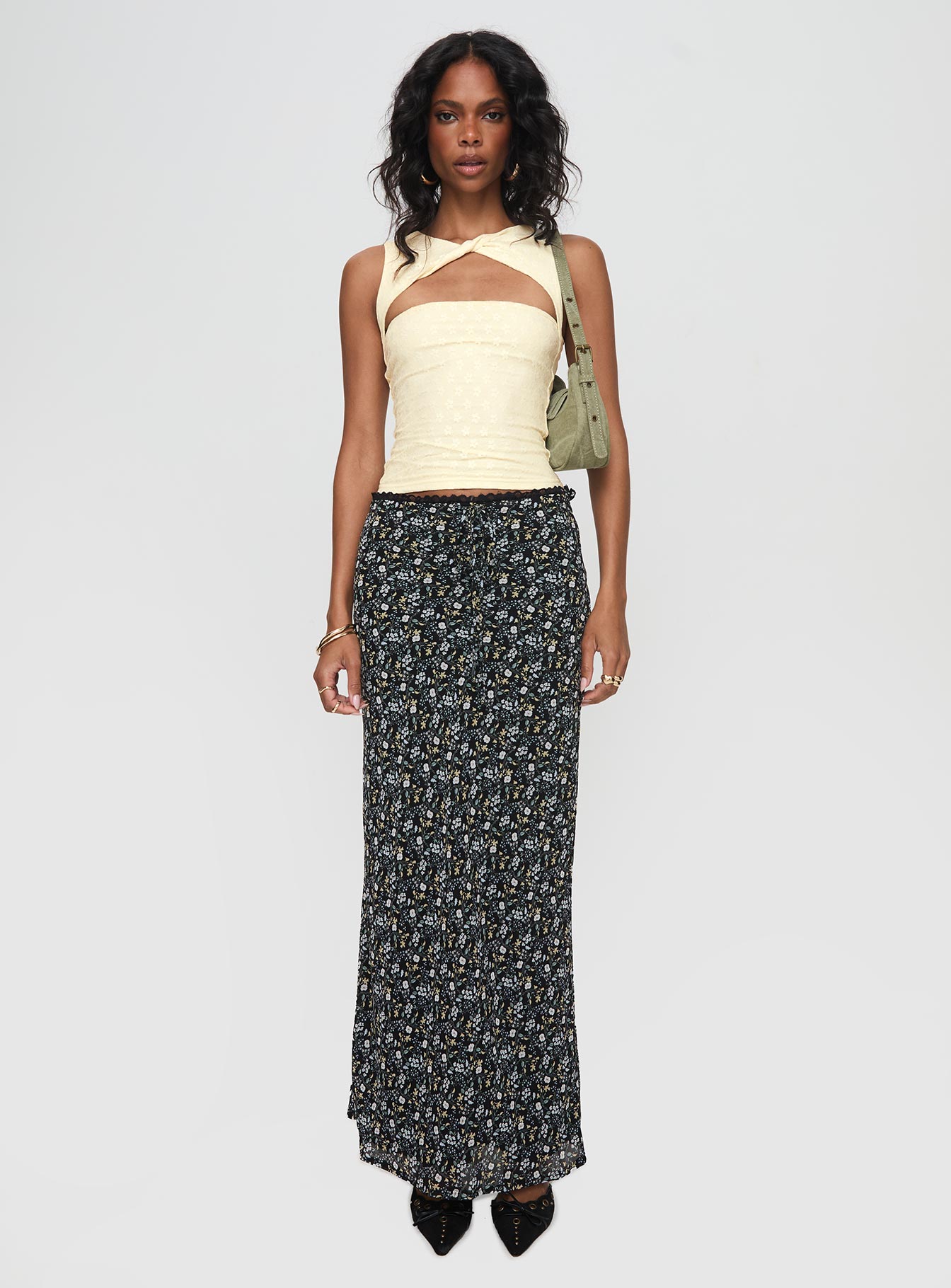 Martiney Twisted Tank Top Yellow - Image 7