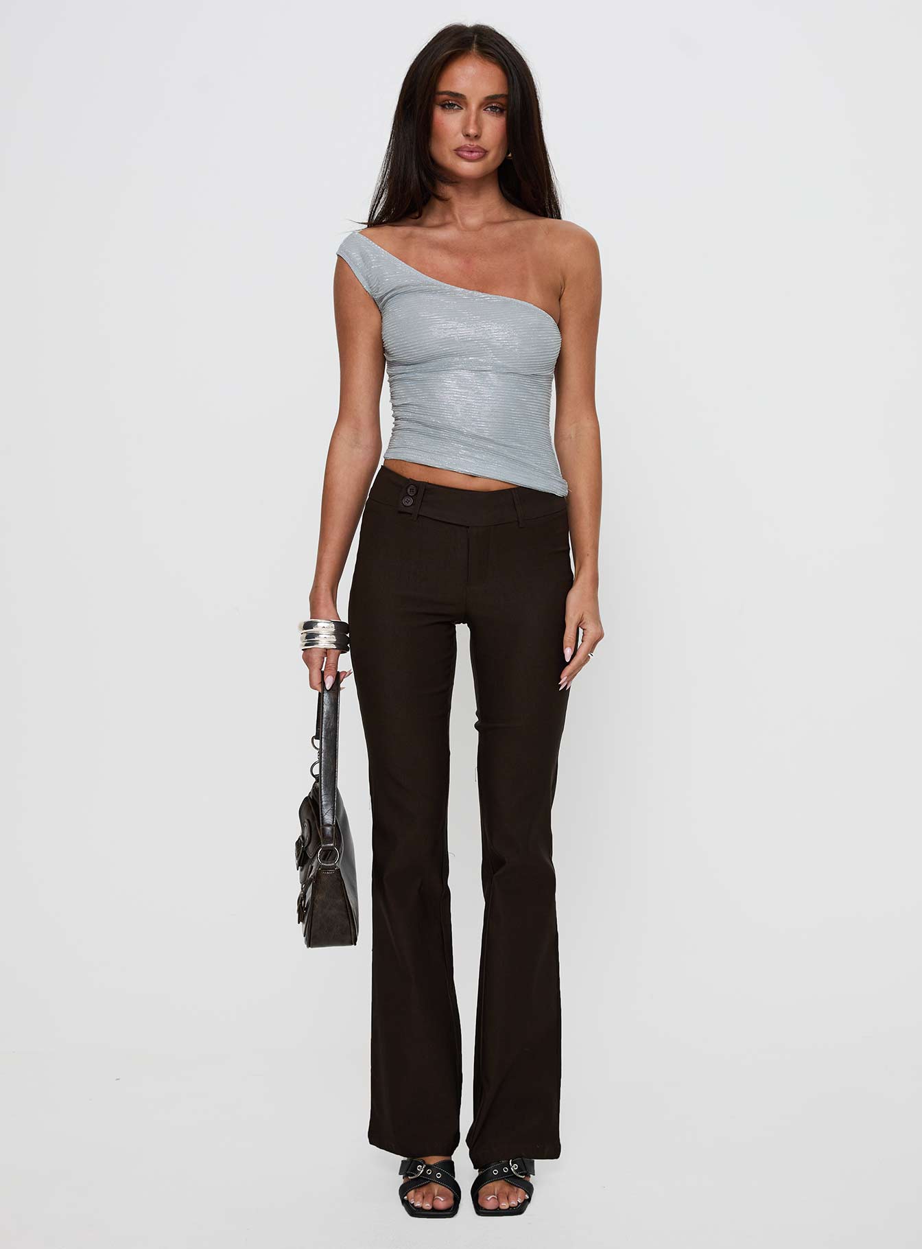 Alternative view of Kinkirk Flared Pants Chocolate Tall