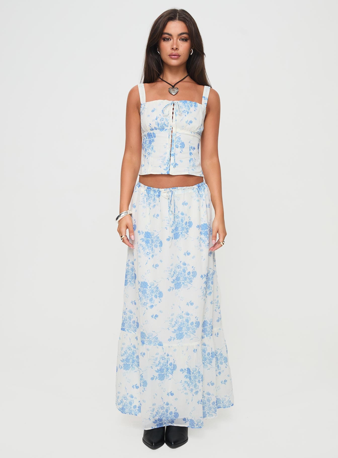 Modern Girl Top White / Blue - Image 7