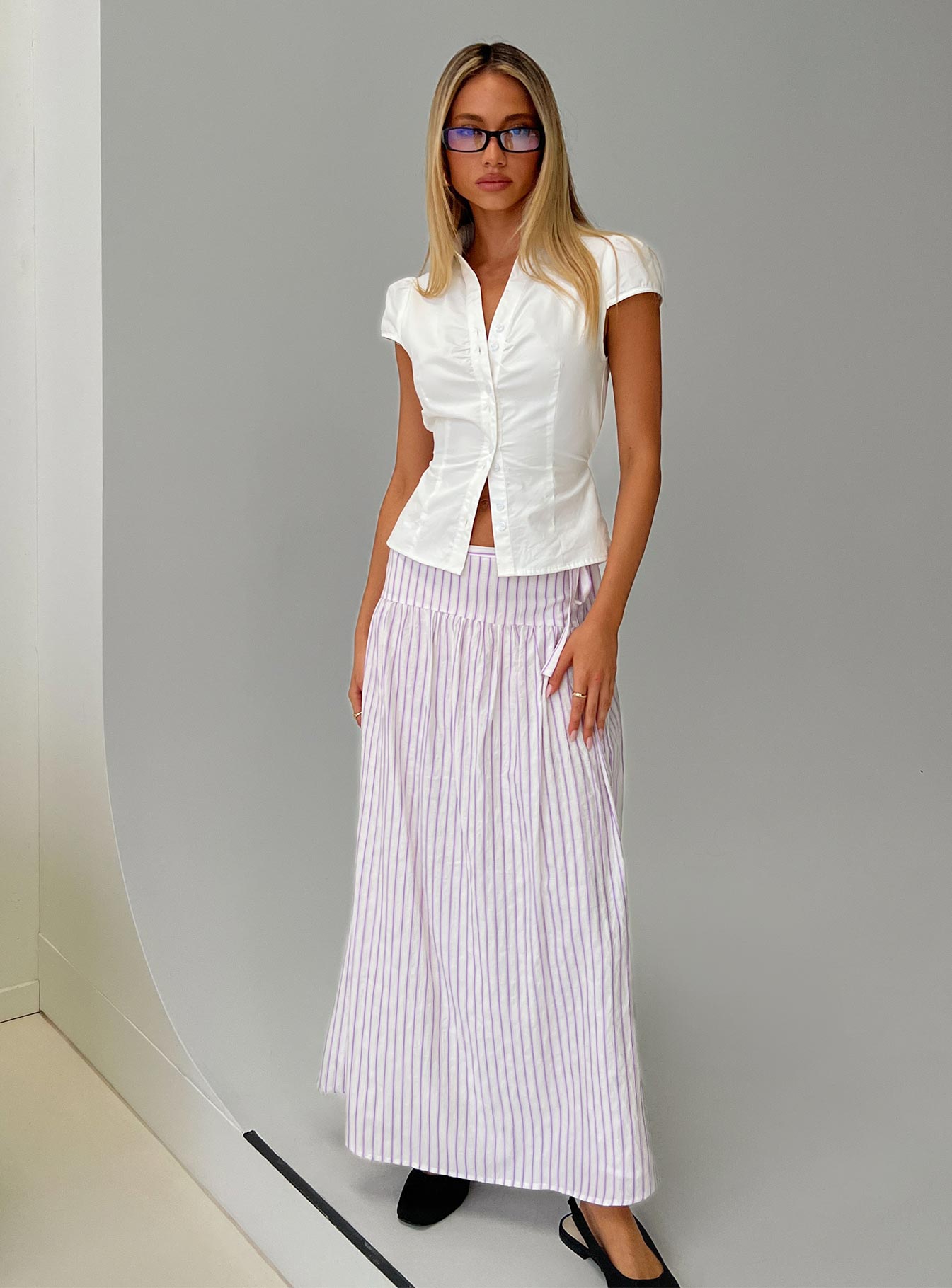 Antheia Maxi Skirt White Multi - Image 8