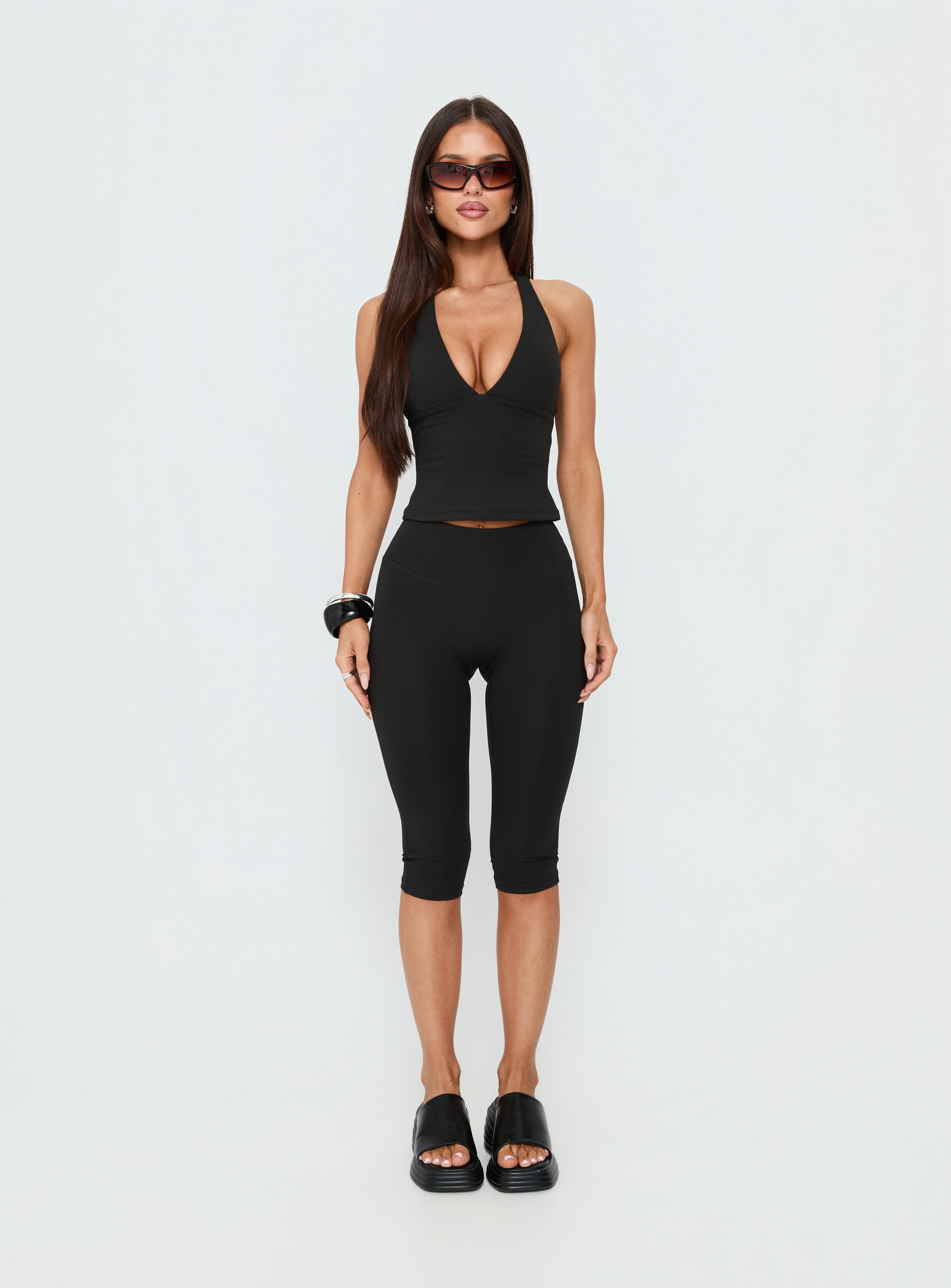 Power Hour Active Capri Leggings Black - Image 8