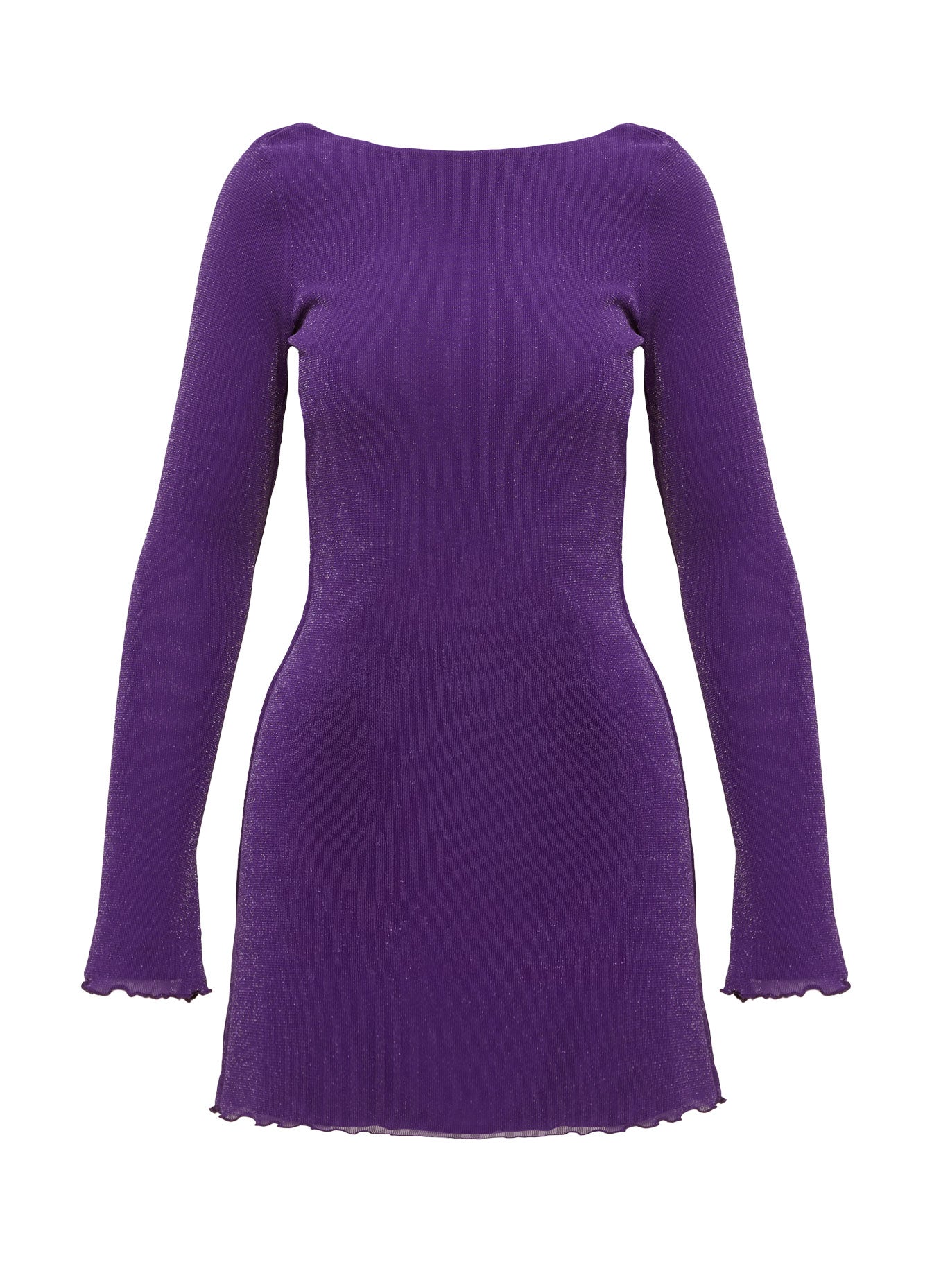 Leshner Long Sleeve Mini Dress Purple - Image 5