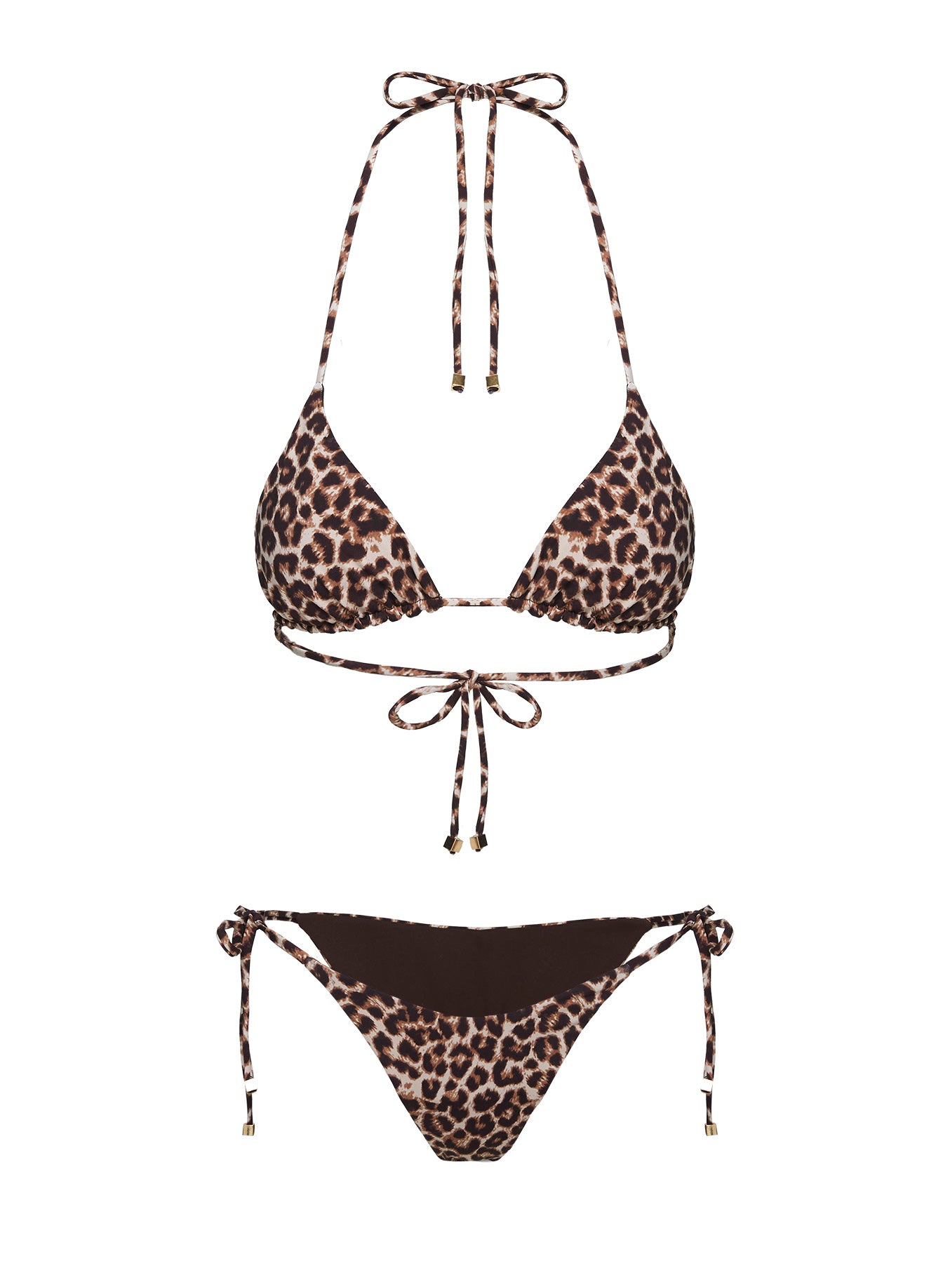 Nevaeh Triangle Bikini Top Leopard - Image 6