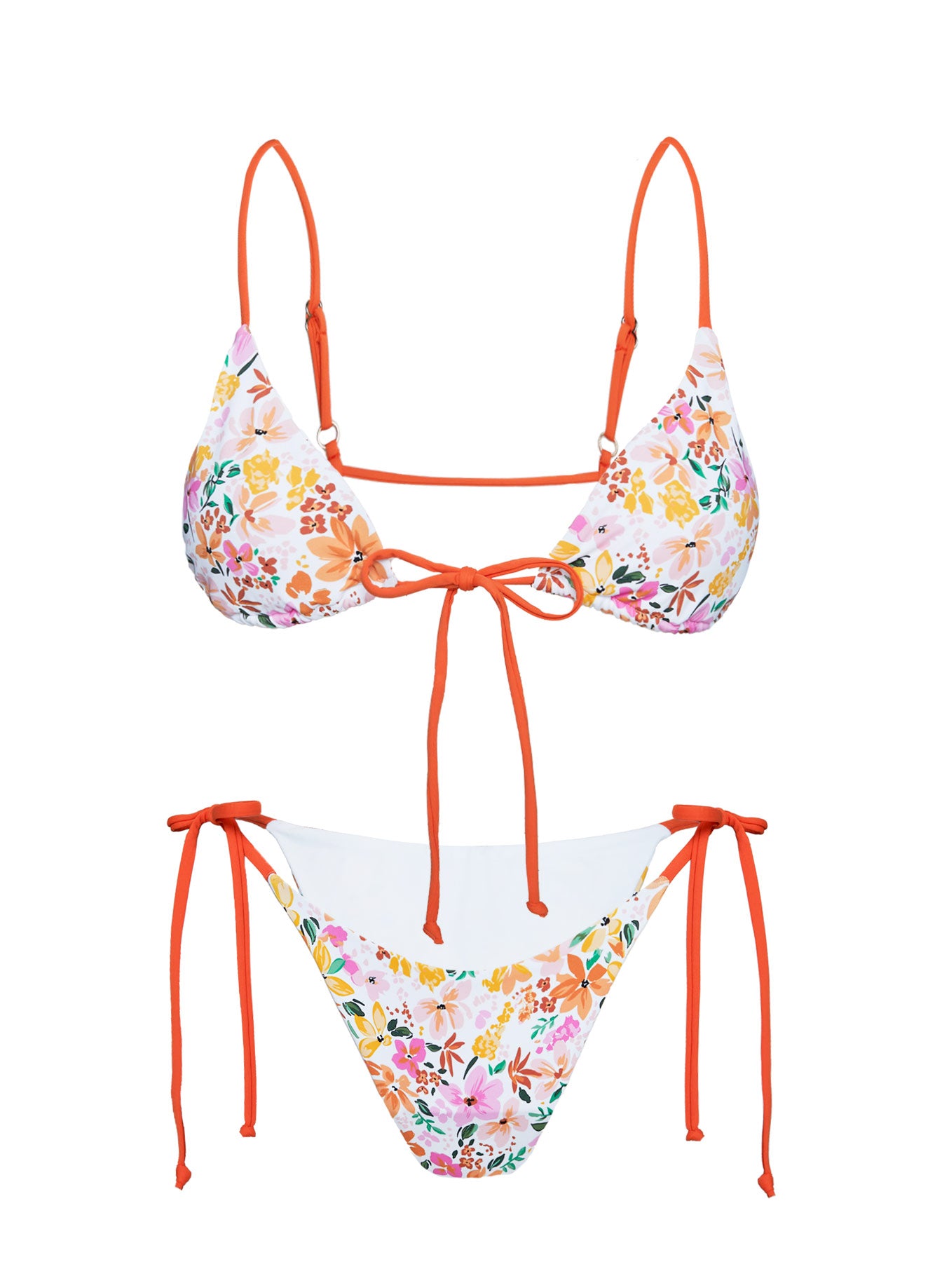 Love And Light Tie Side Bikini Bottoms Multi Floral - Image 5