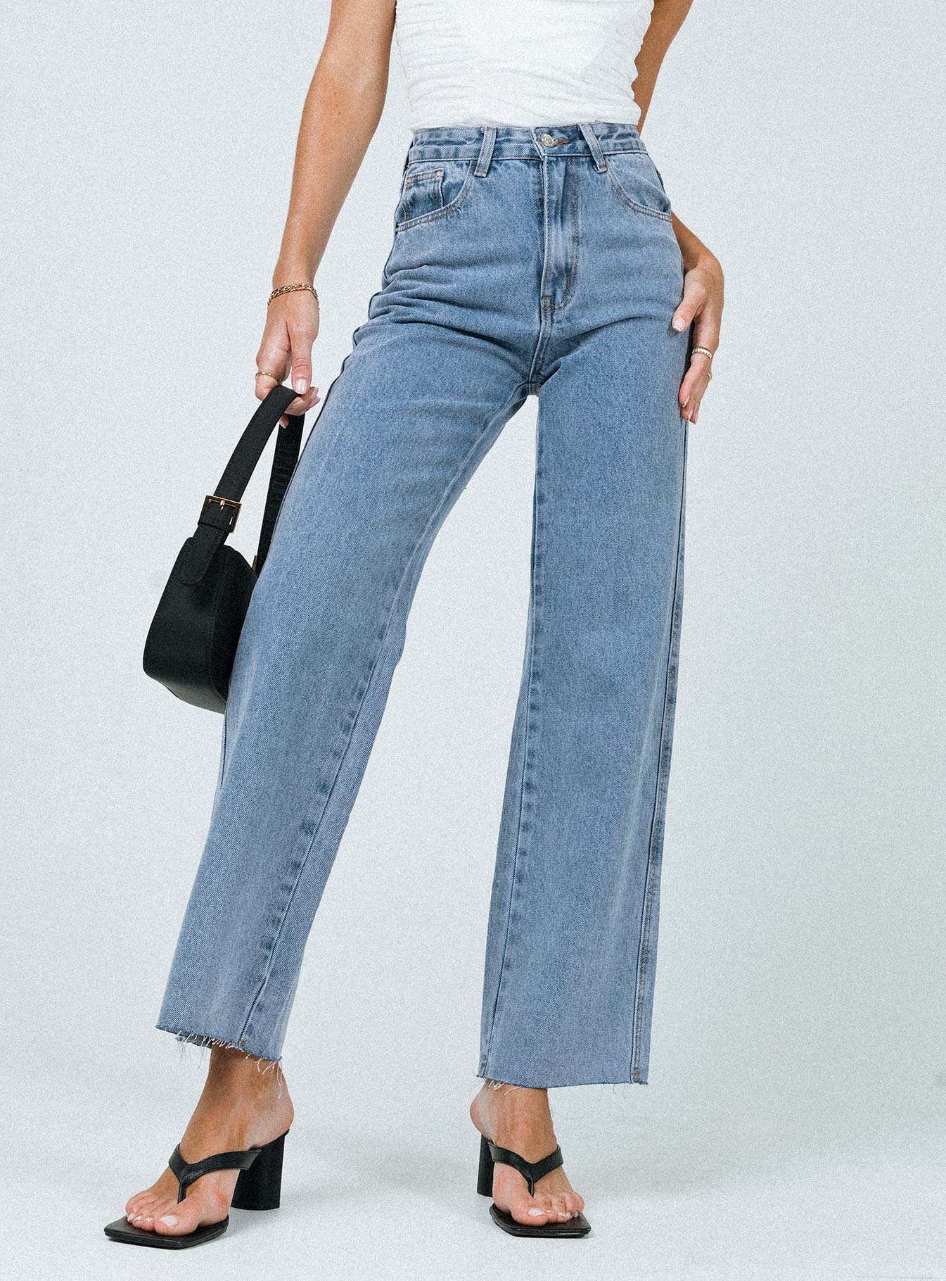 Alternative view of Arlington High Rise Straight Leg Jeans Denim