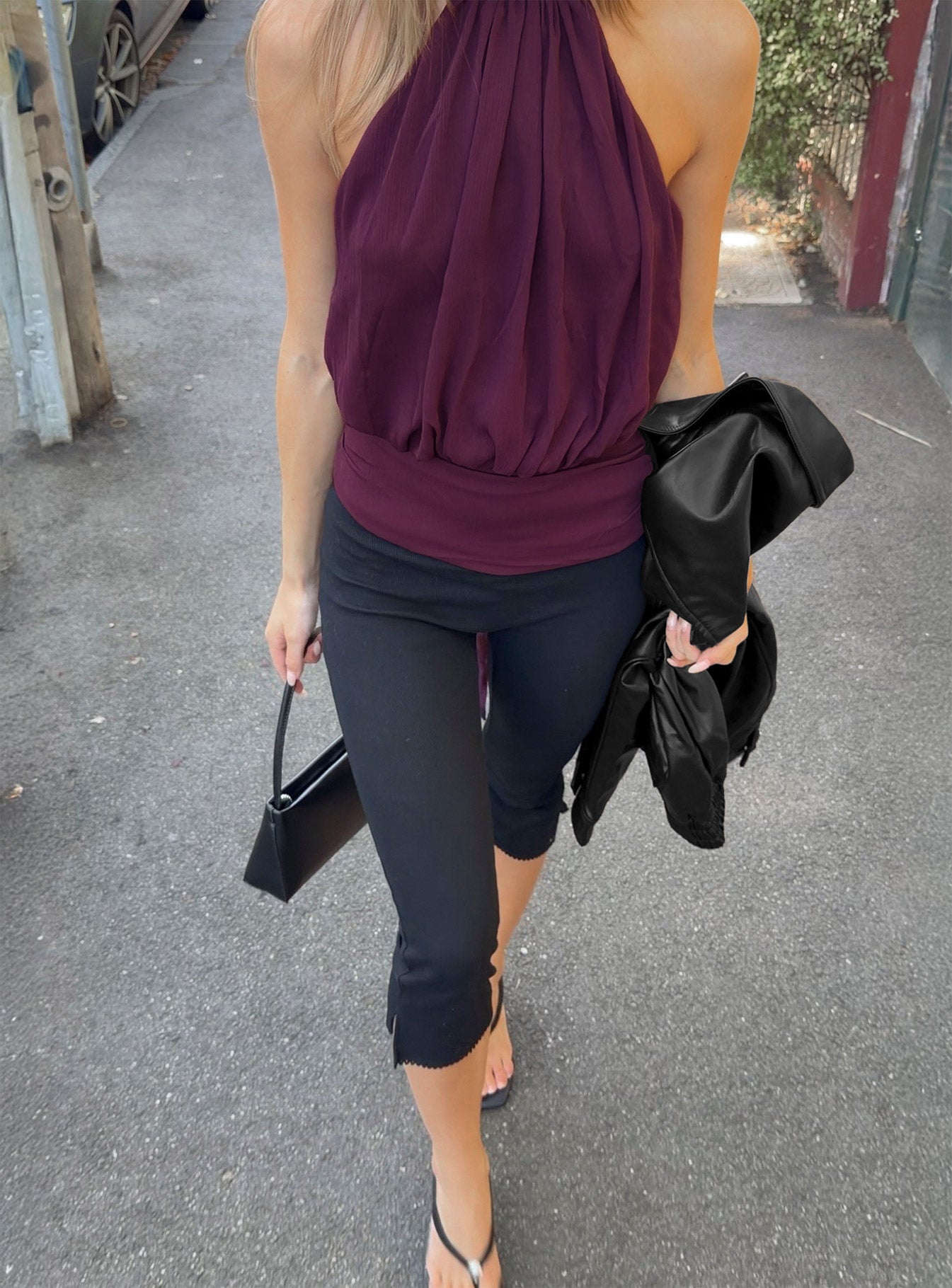 Baseline Rib Capri Pants Black Tall - Image 9
