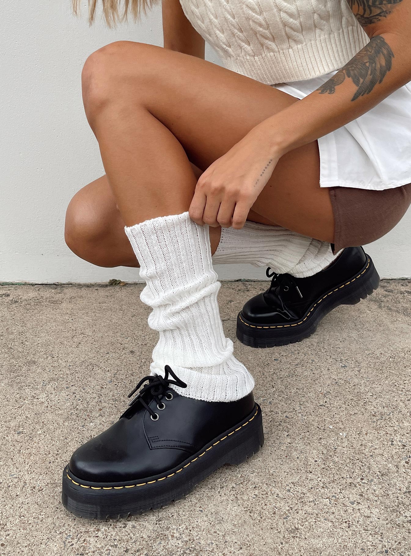 Frolick Legwarmers Off White