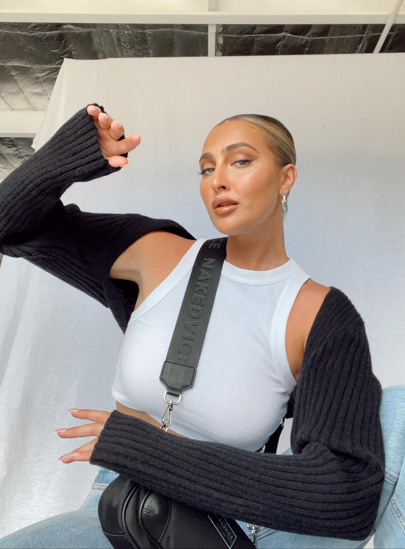 Alternative view of Aytan Bolero Sweater Black