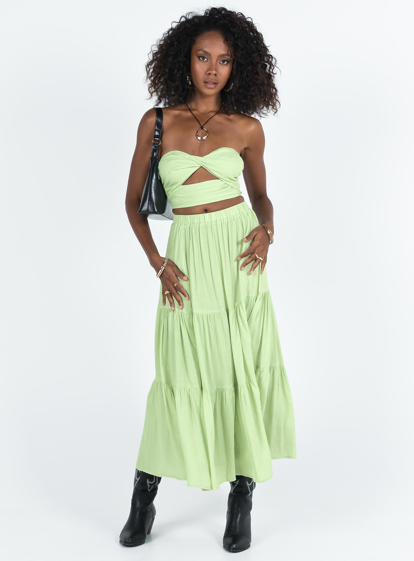 Alternative view of Allie Set Lime