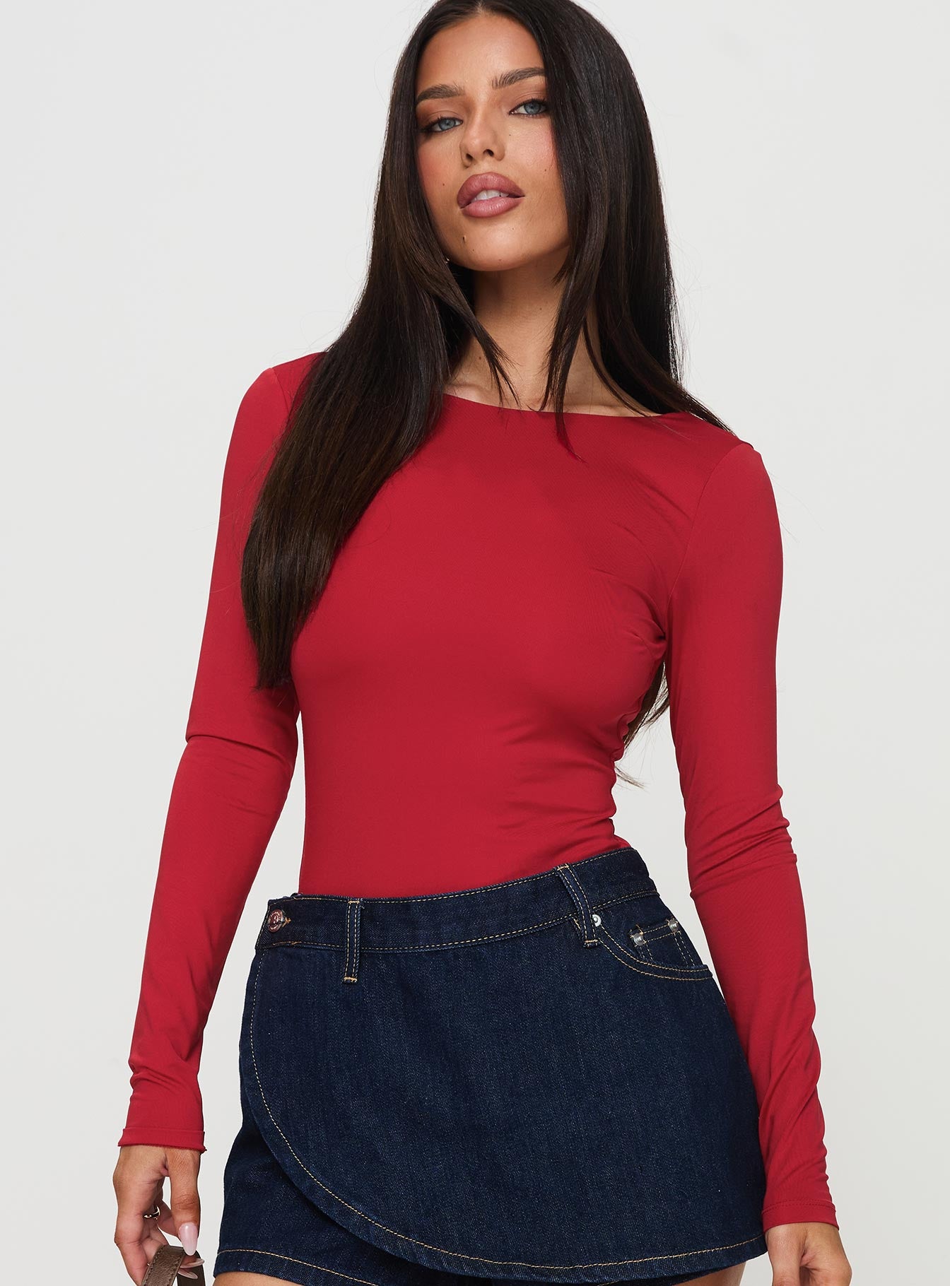 Alternative view of Beresford Long Sleeve Bodysuit Wine