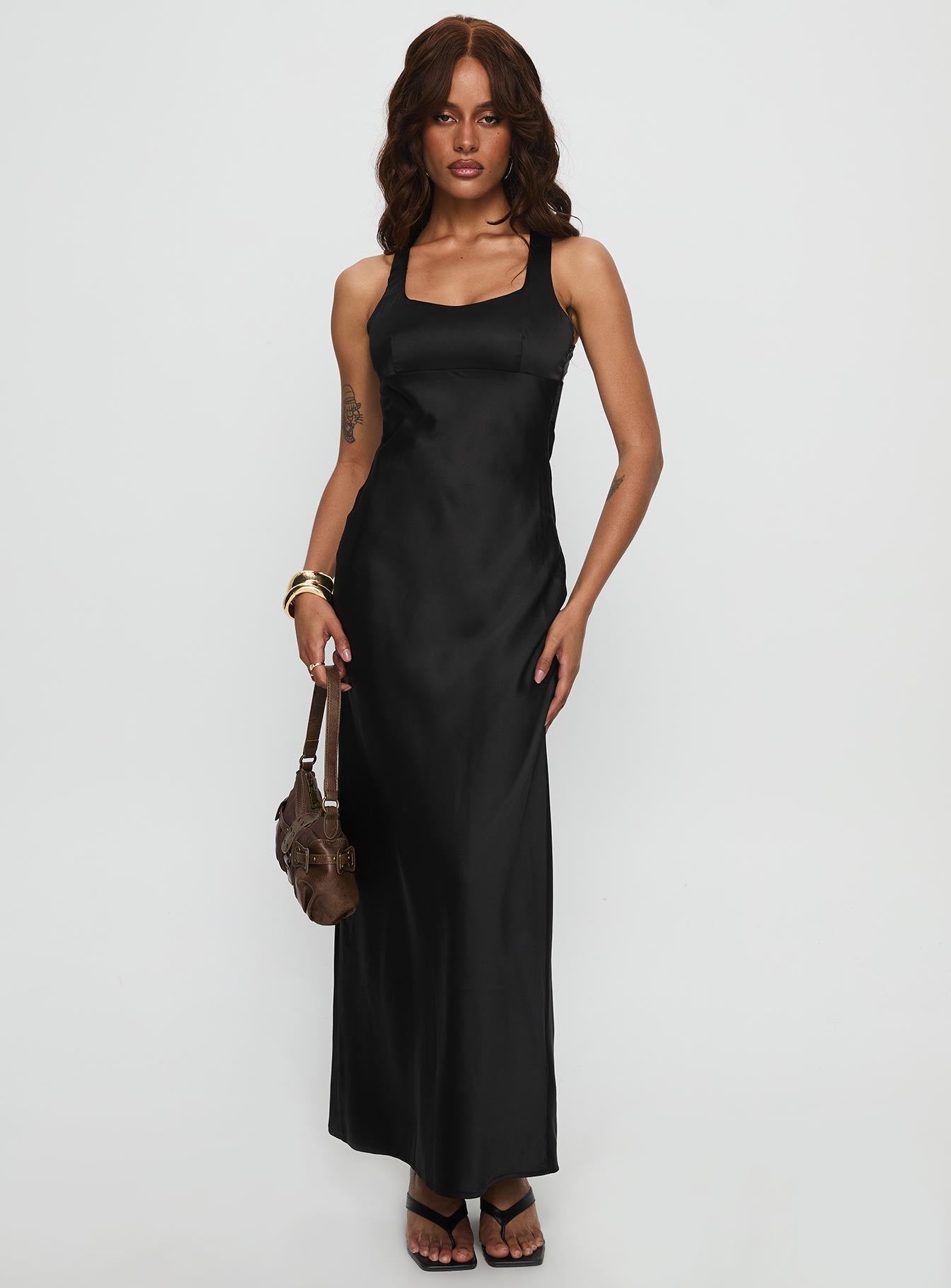 Alternative view of Alter Egos Drape Maxi Dress Black