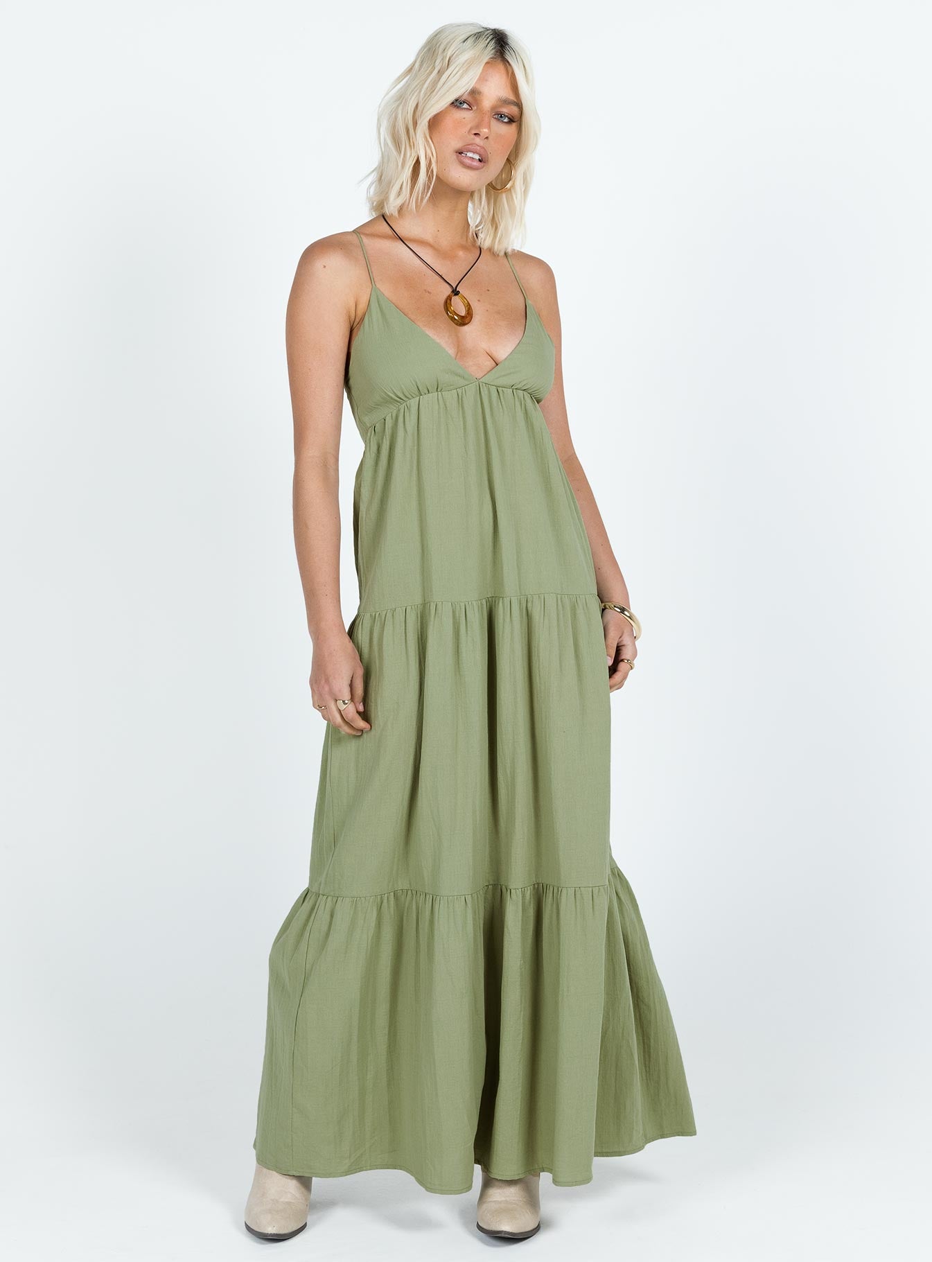 Alternative view of Chelsea Maxi Dress Sage Green