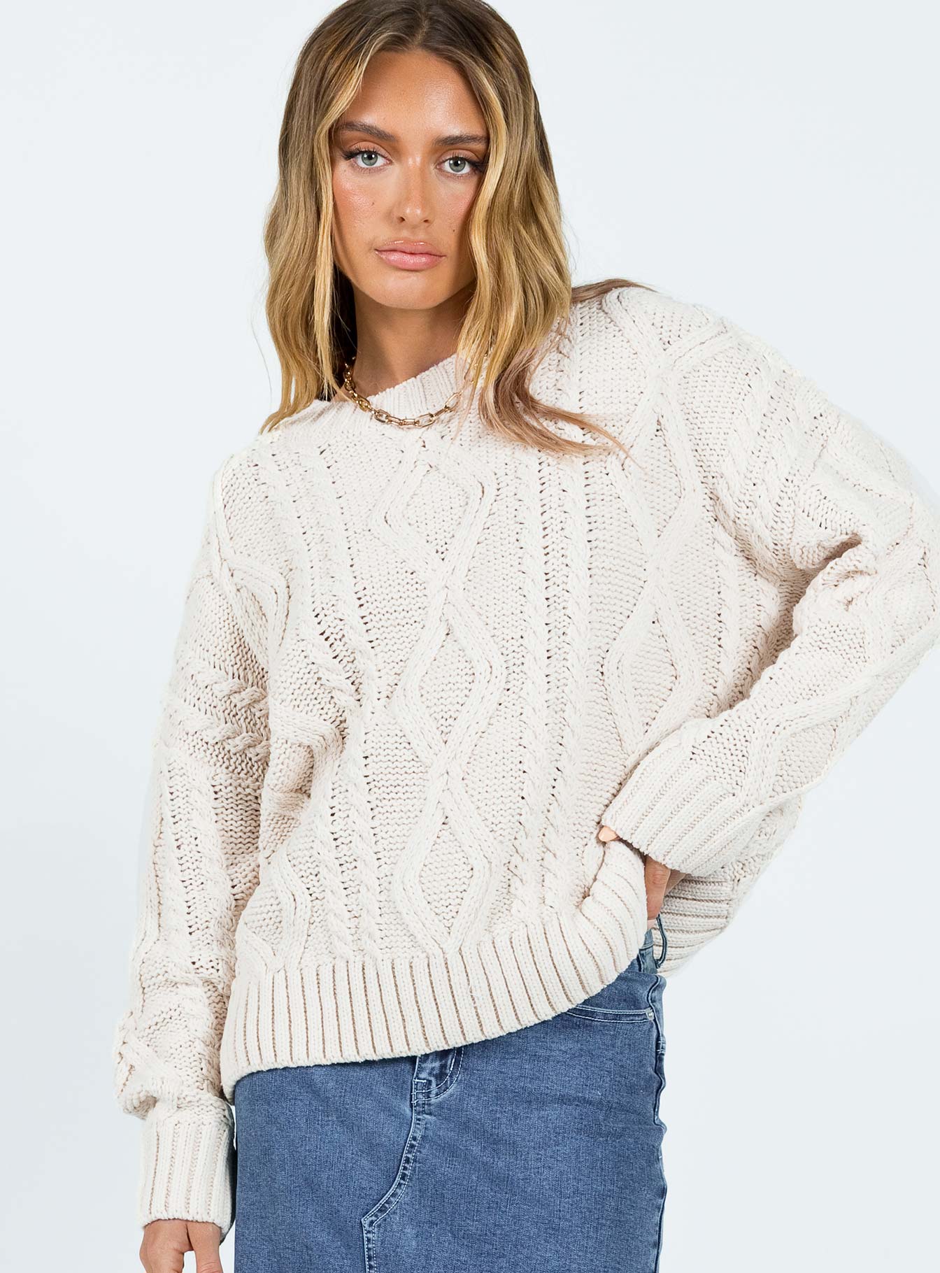 Alternative view of Anaya Oversized Sweater Beige