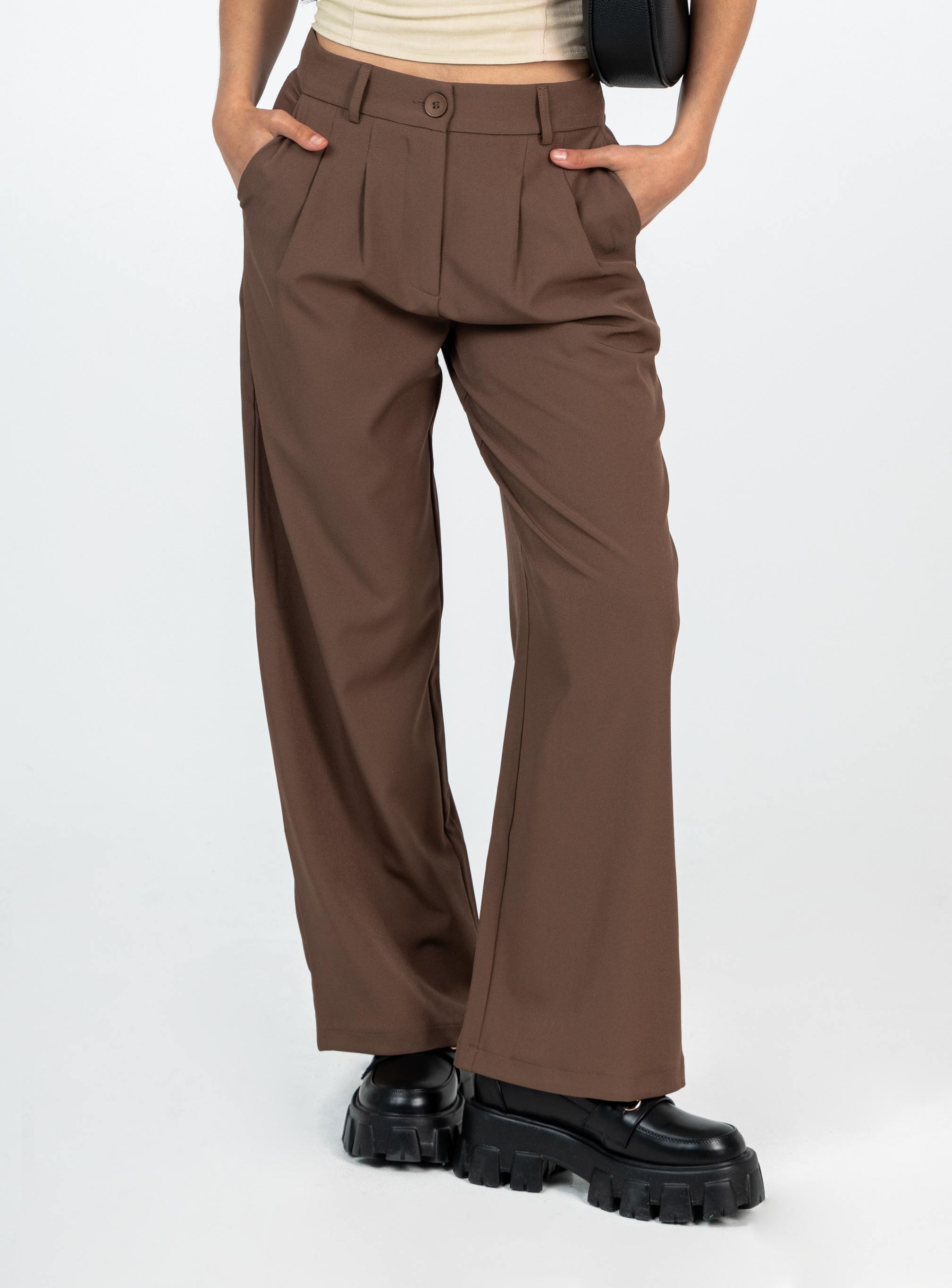 Alternative view of Archer Pants Brown Petite