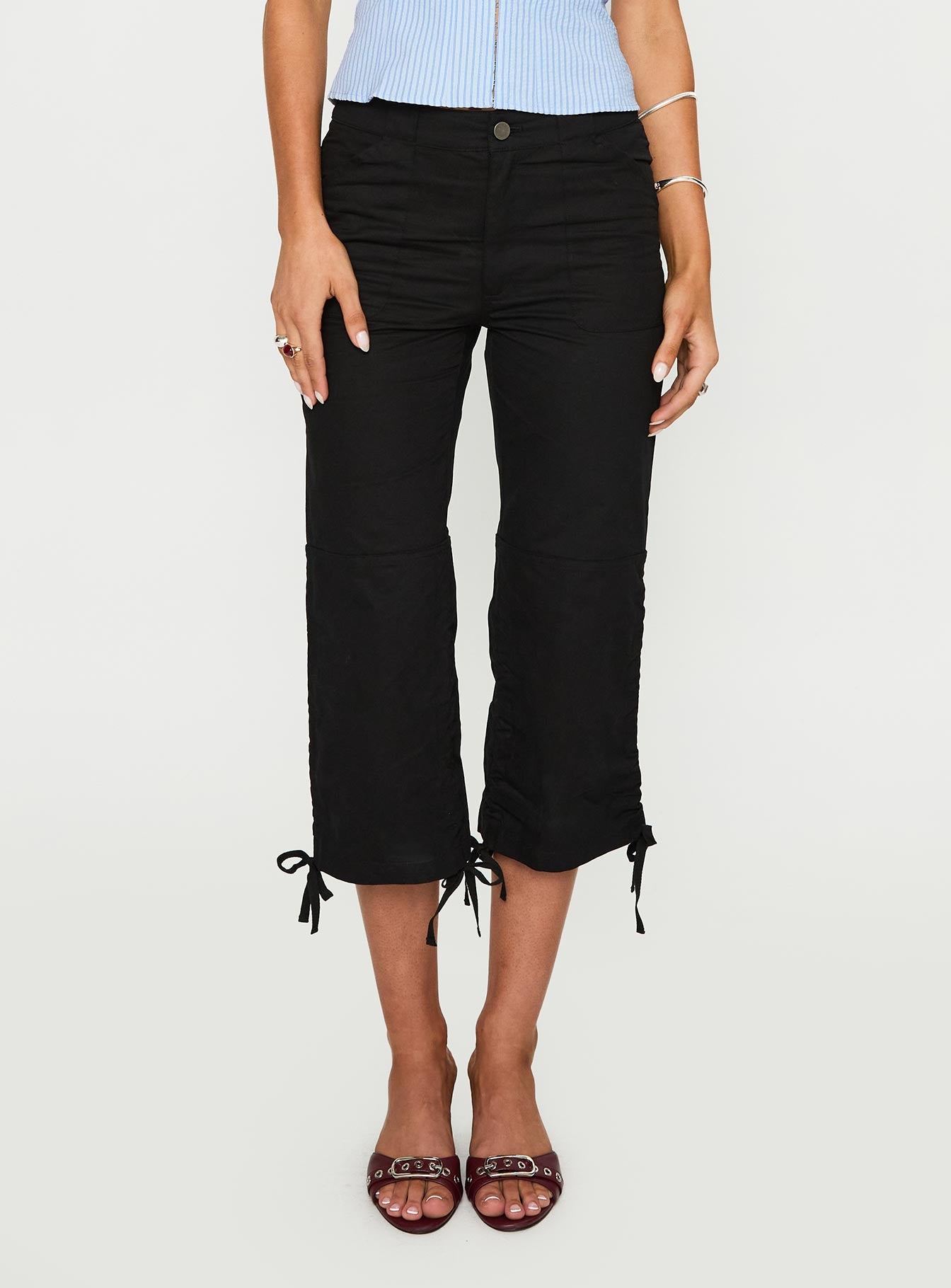 Alternative view of Hot Rod Capri Pant Black