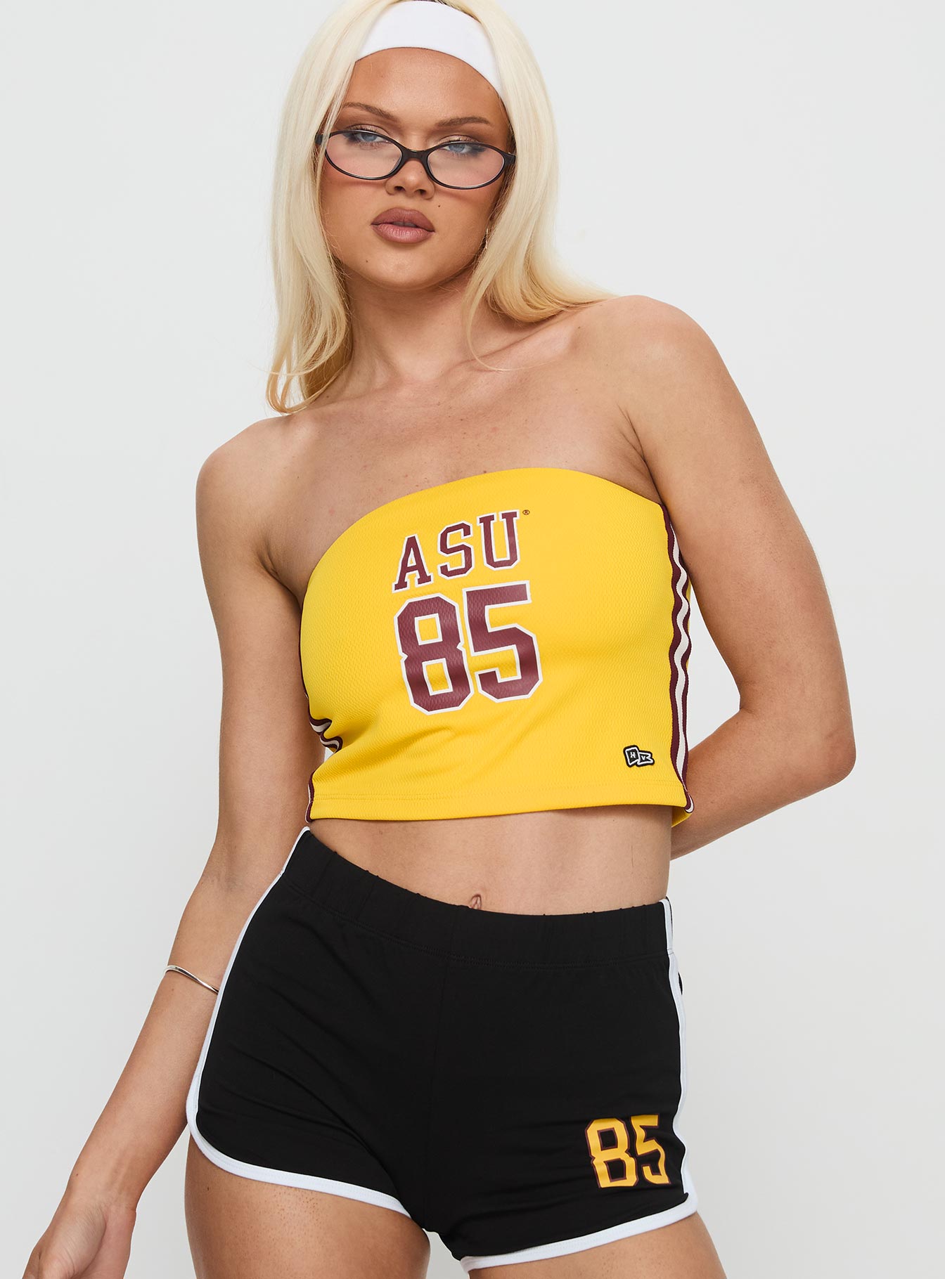 Asu Jersey Tube Top Gold